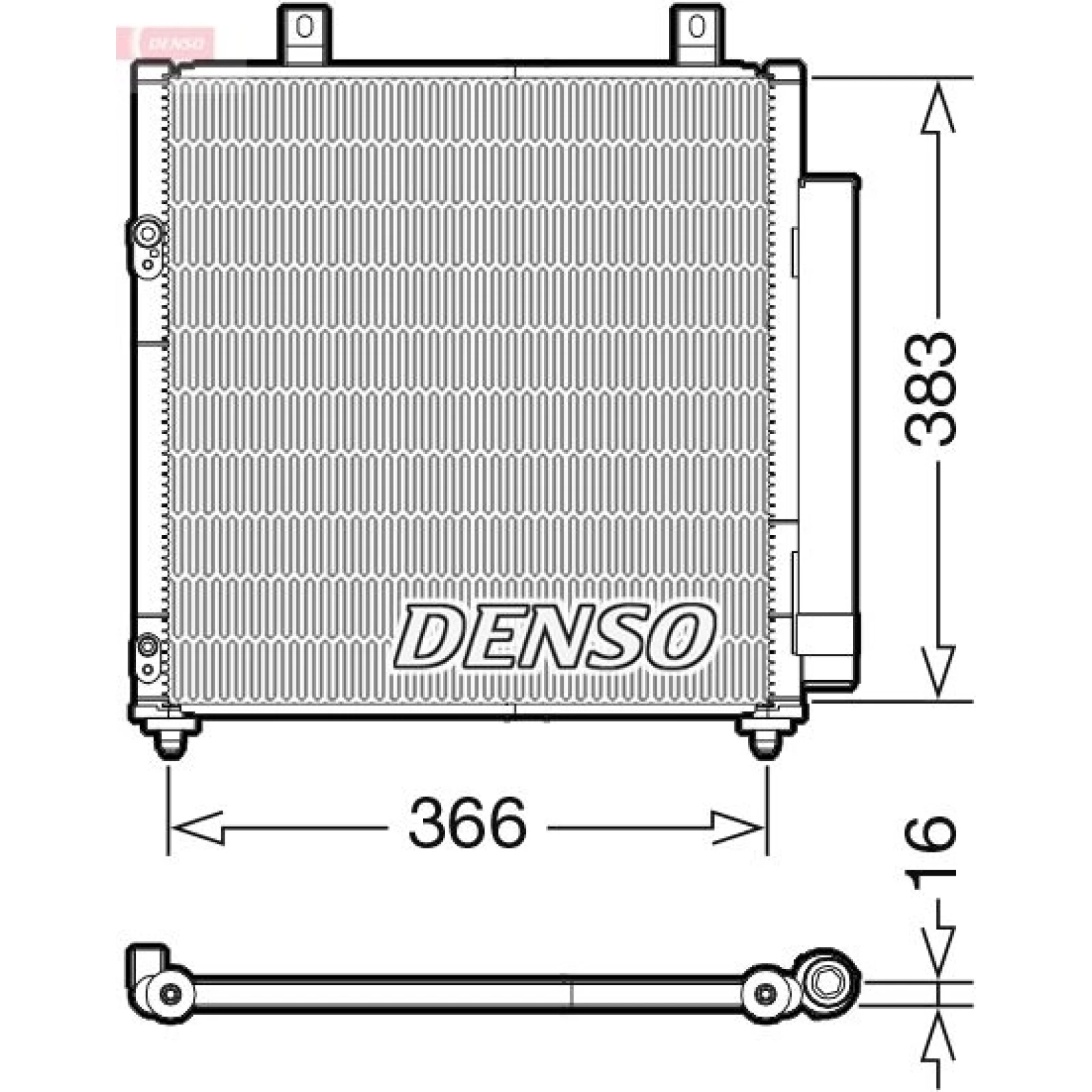 DENSO Kondensator, Klimaanlage DCN45007