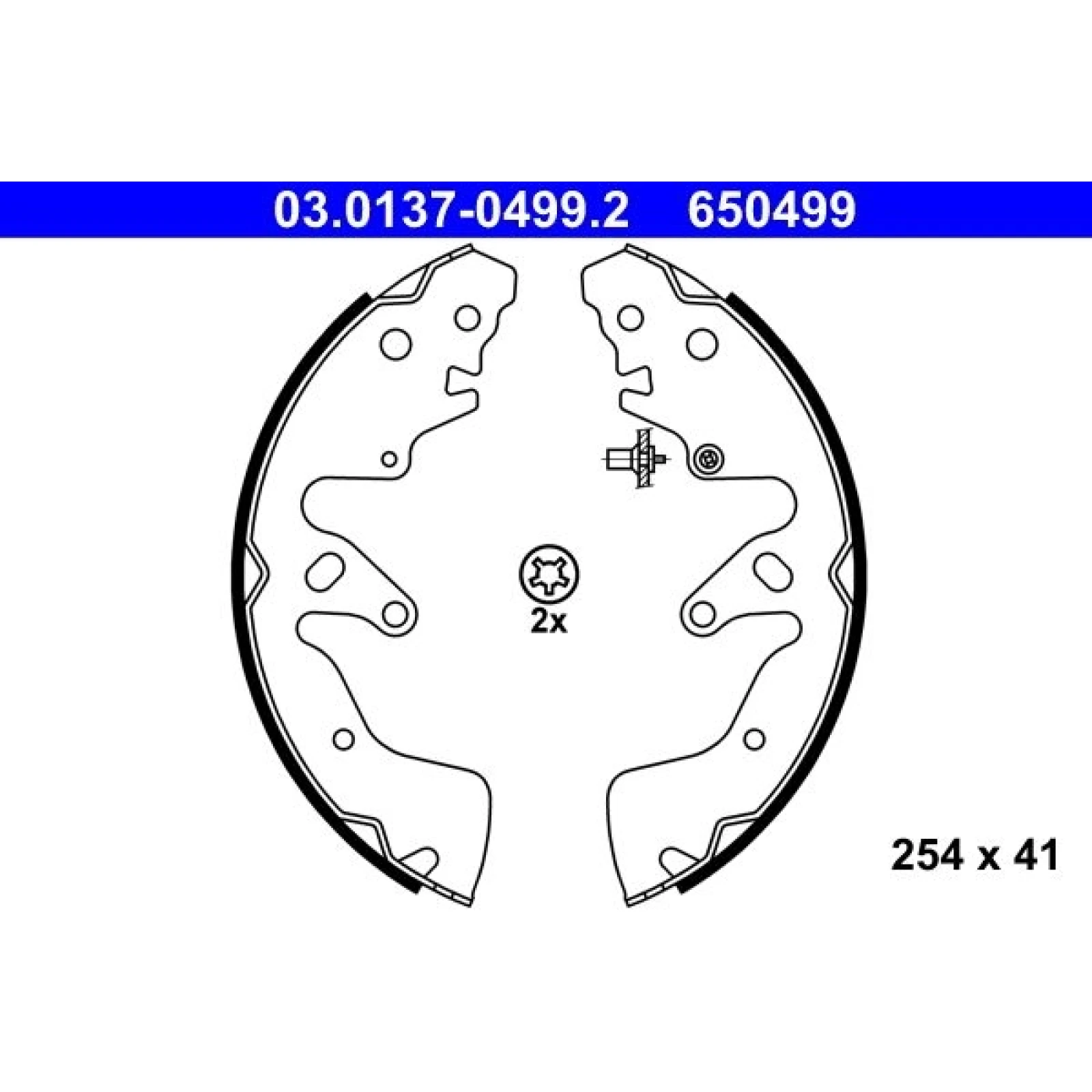 Bremsbackensatz 03.0137-0499.2