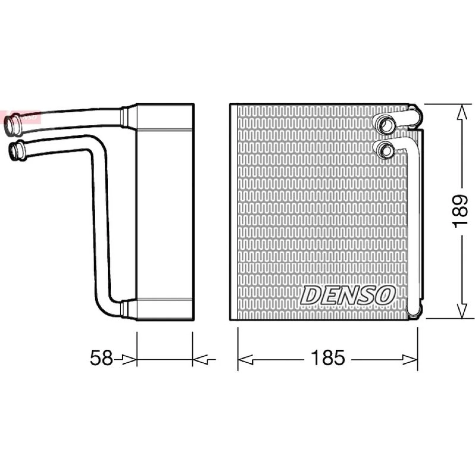 DENSO Verdampfer DEV09025