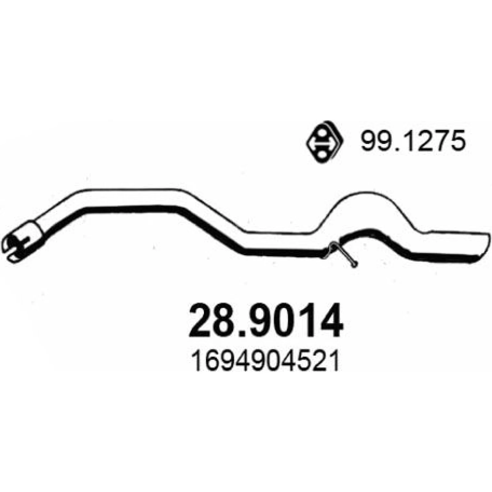 Abgasrohr 28.9014