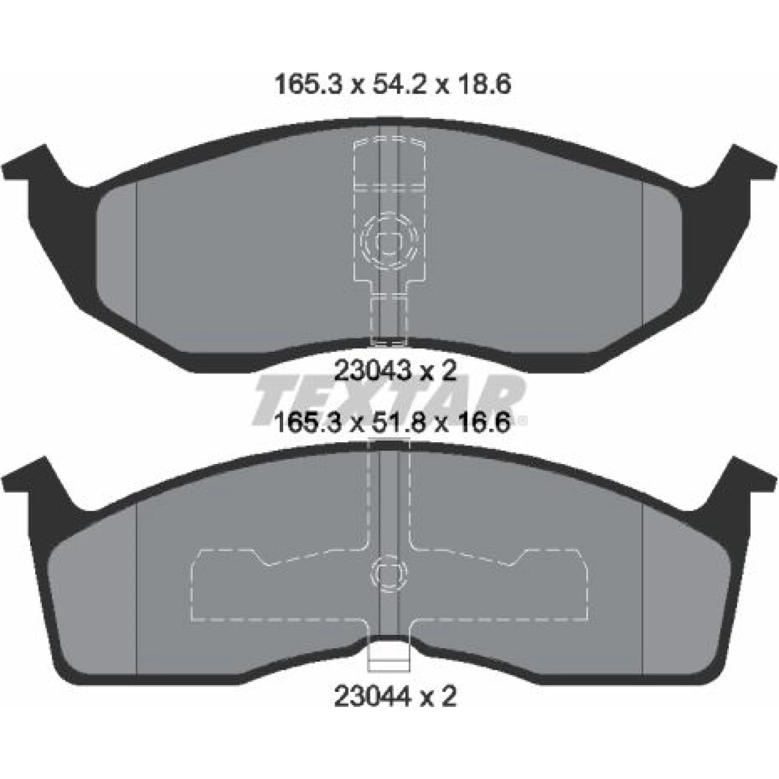 Bremsbelagsatz Chrysler P. Voyager/300M/Neon 2304301