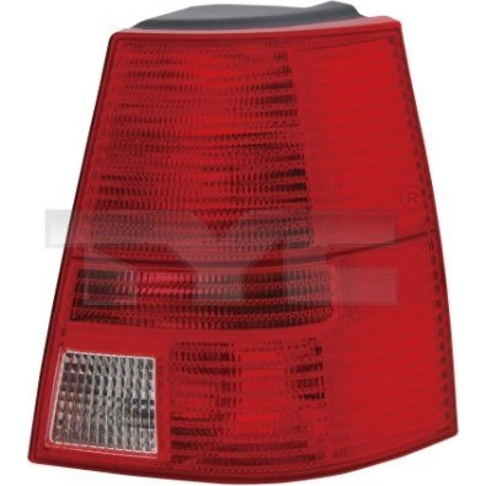 Heckleuchte L O K-PLATTE ROT/GRAU 7201,658,1