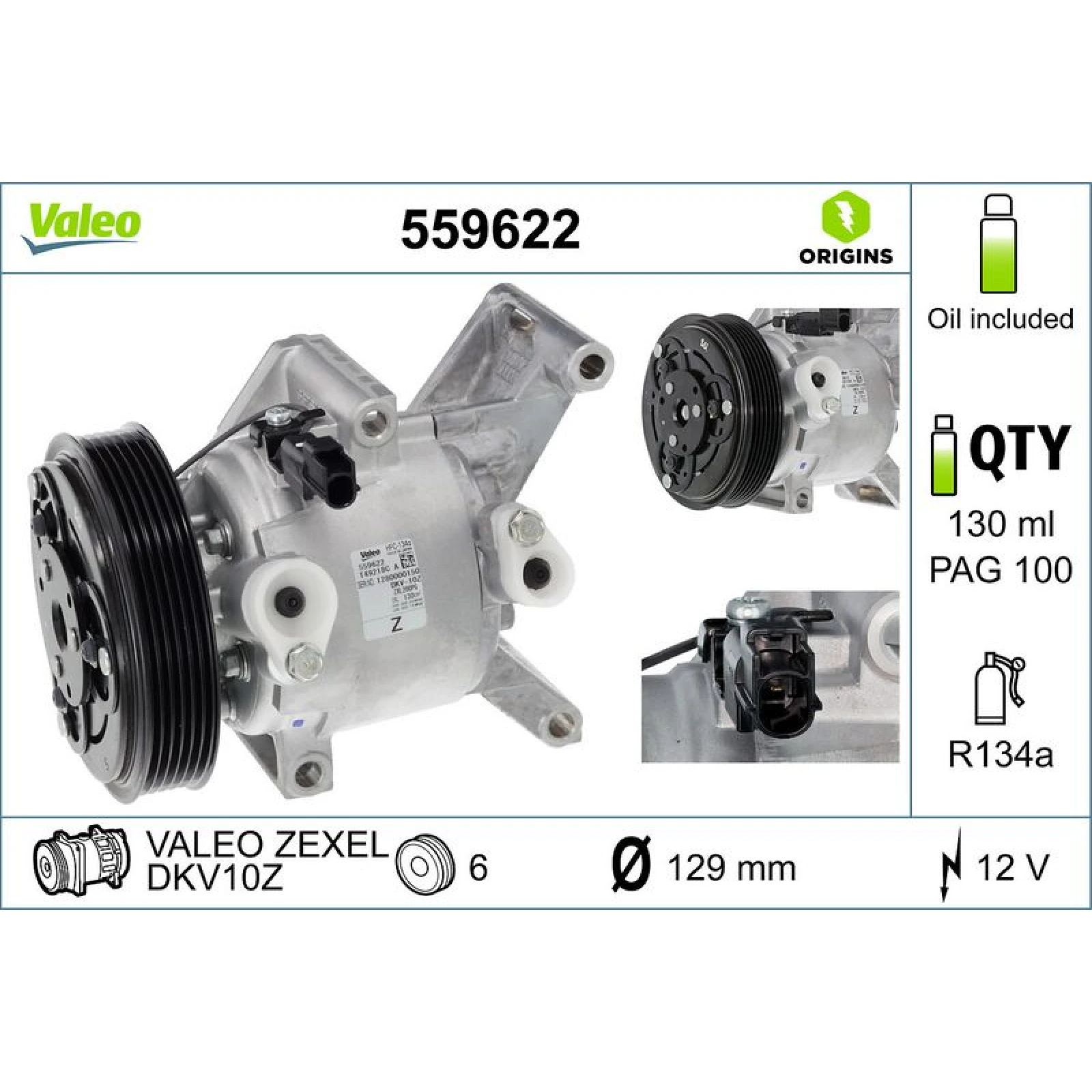 Kompressor, Klimaanlage 559622