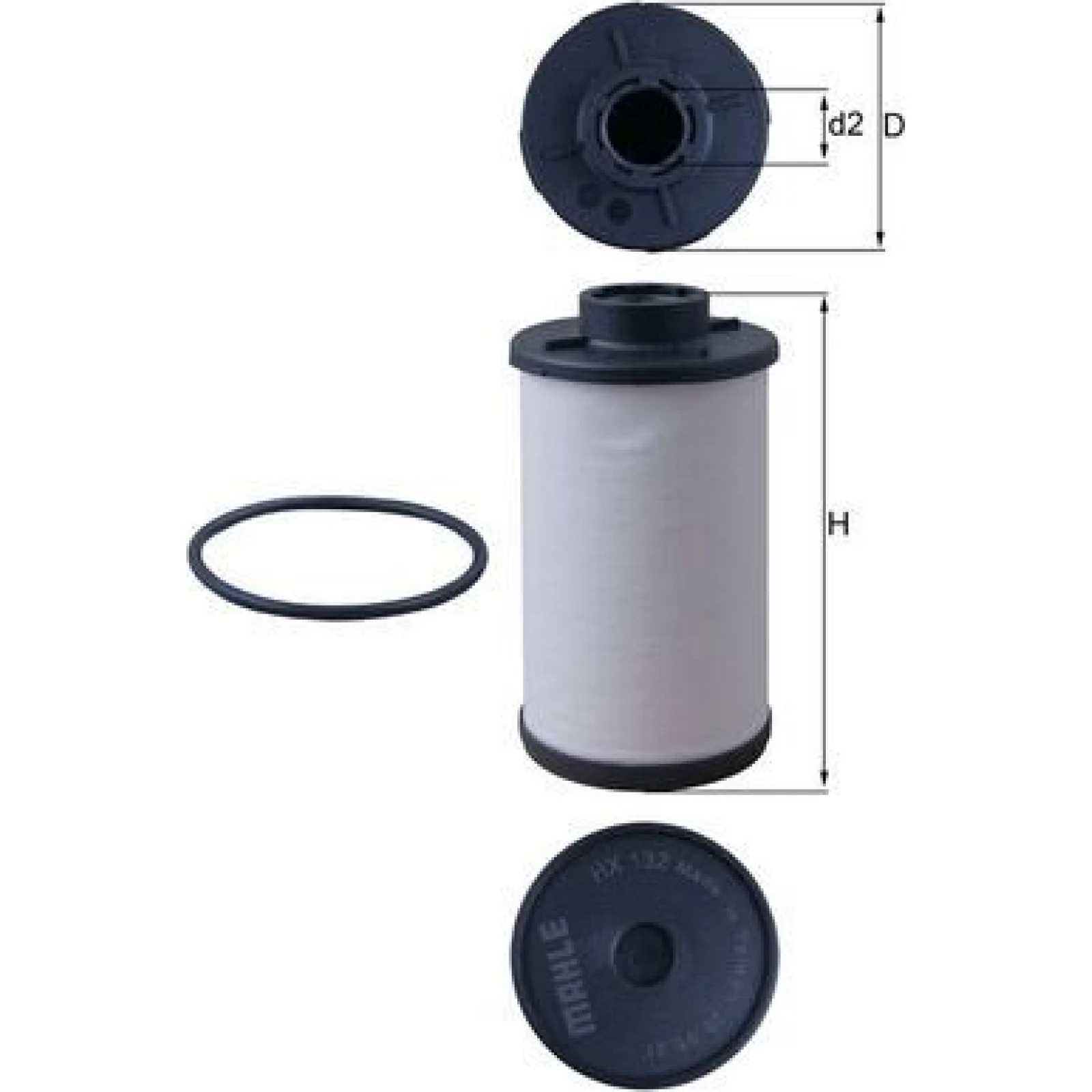 MAHLE Hydraulikfilter, Automatikgetriebe HX 132D