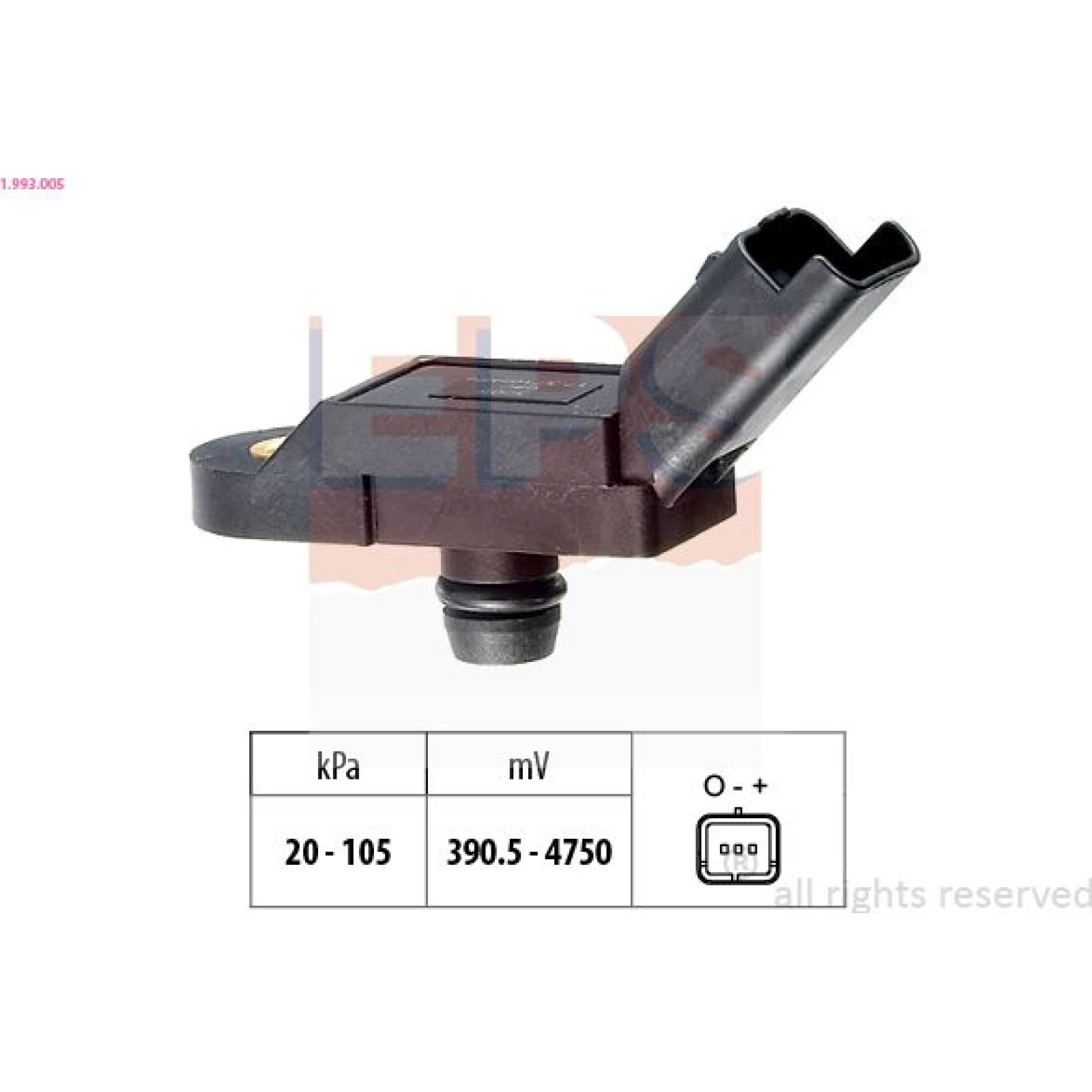 Sensor, Saugrohrdruck 1.993.005