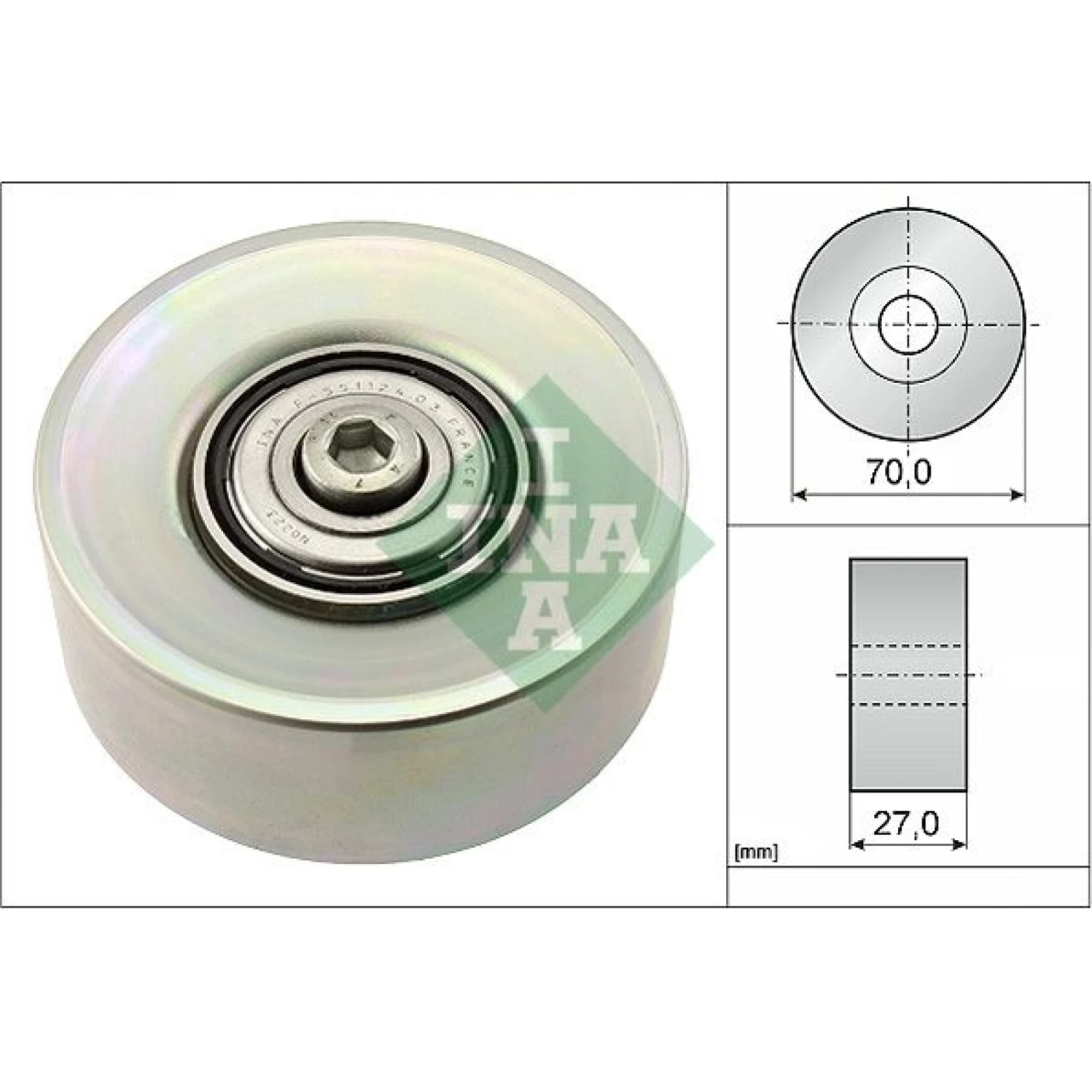 Umlenk-/Führungsrolle, Keilrippenriemen 532 0398 10