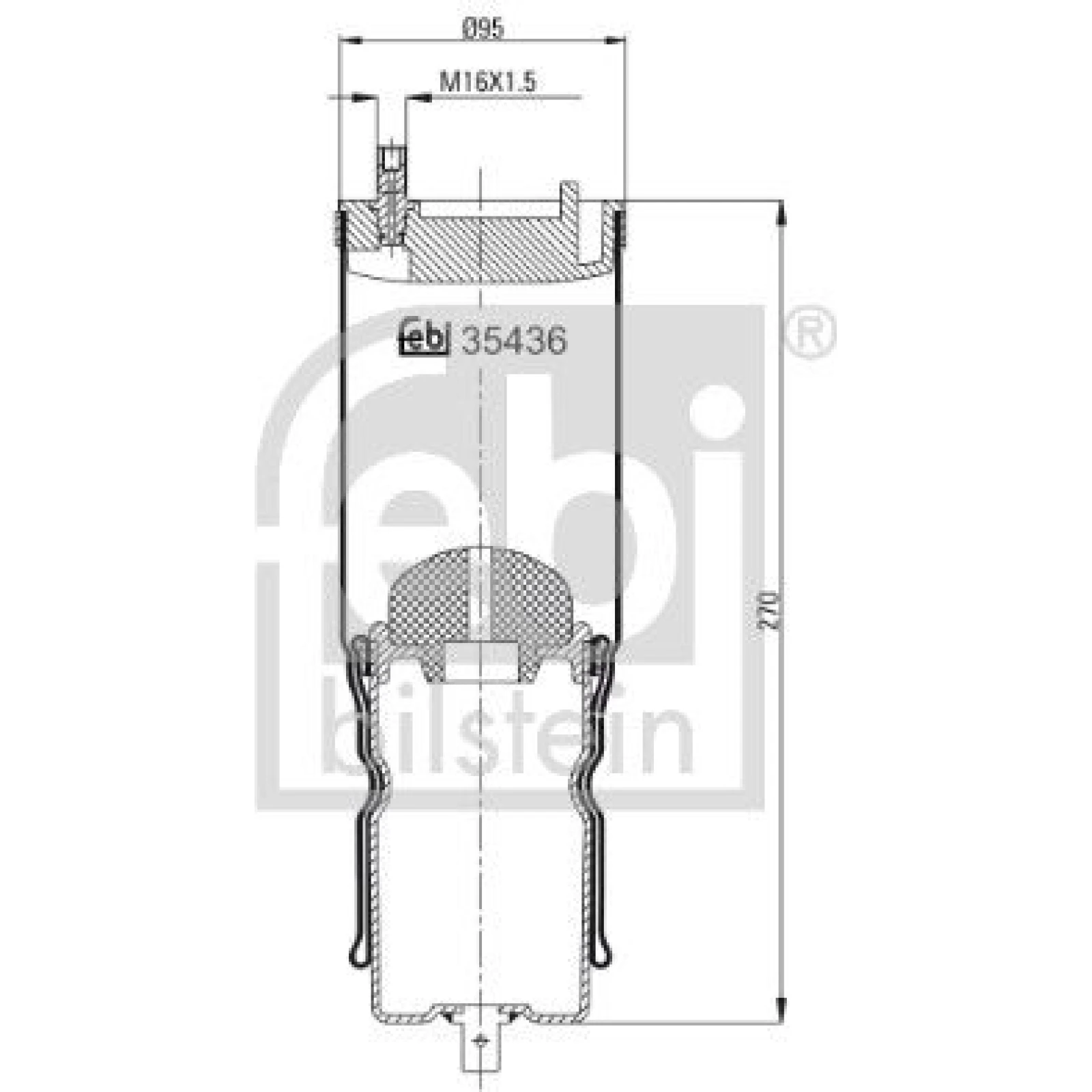 FEBI BILSTEIN Luftfeder 35436