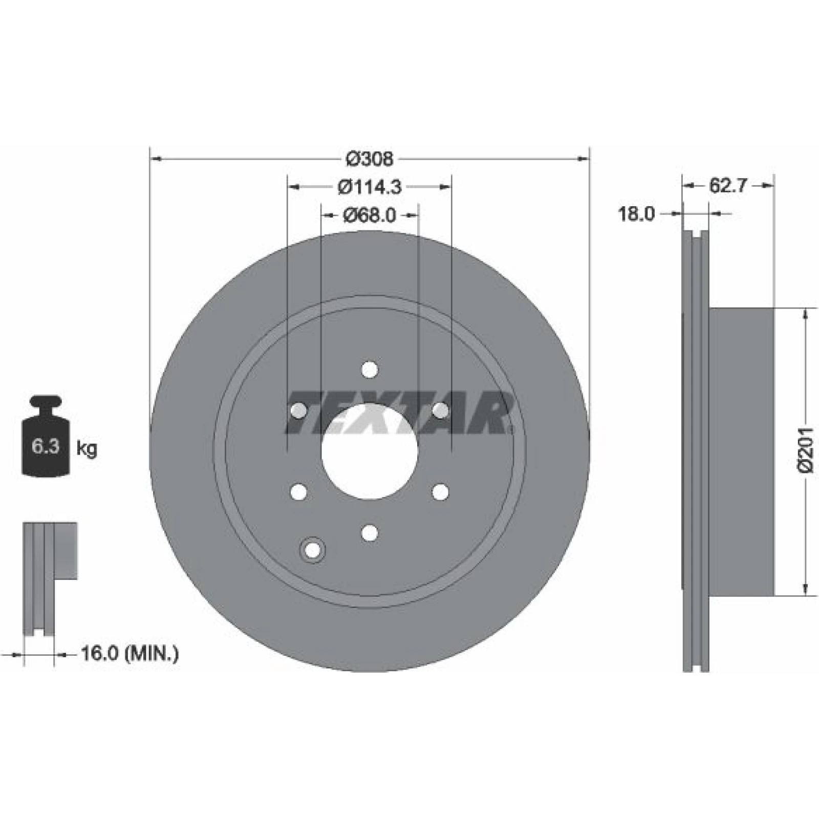 Bremsscheibe Nissan T. Navara 05 92181603