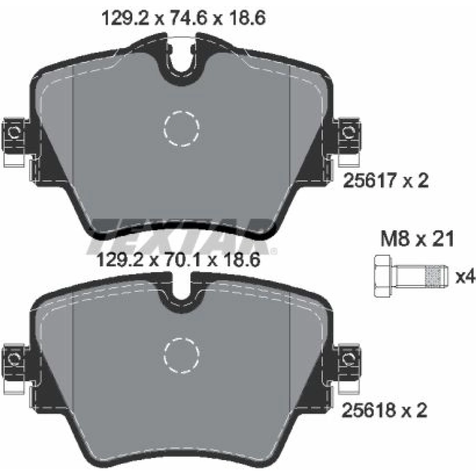 Bremsbelagsatz Bmw P. 2/X1 1.5-2.0 14 2561701