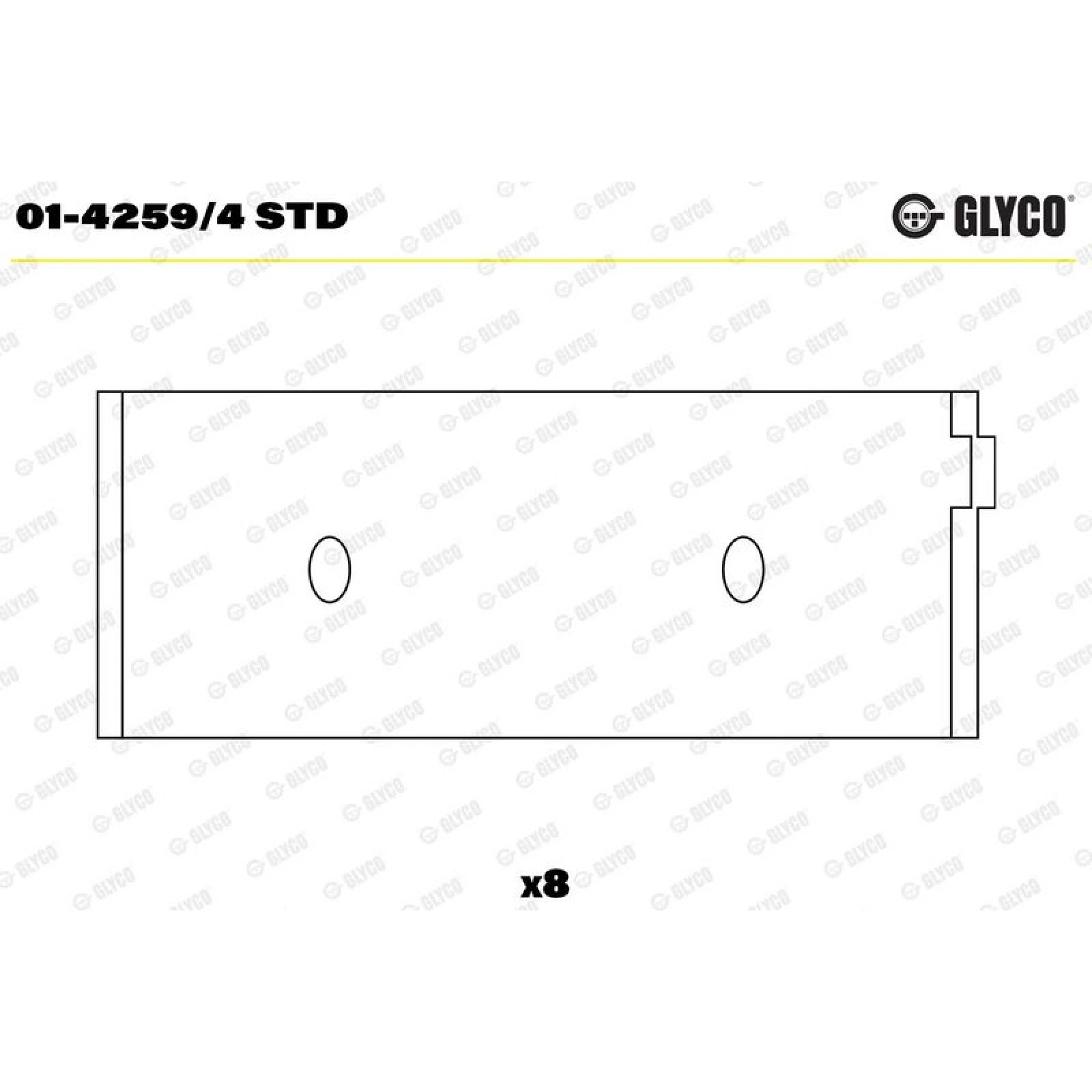 GLYCO Pleuellager 01-4259/4 STD