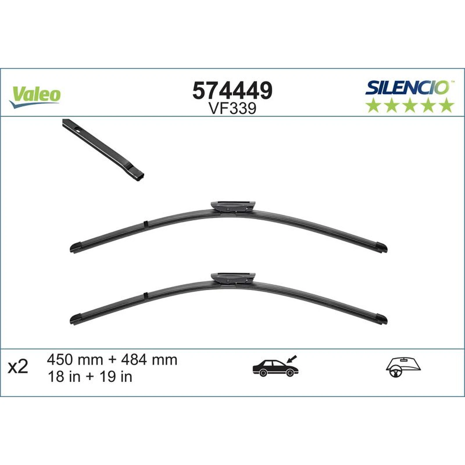 VM339 VALEO Silencio X.TRM Wischer 574449