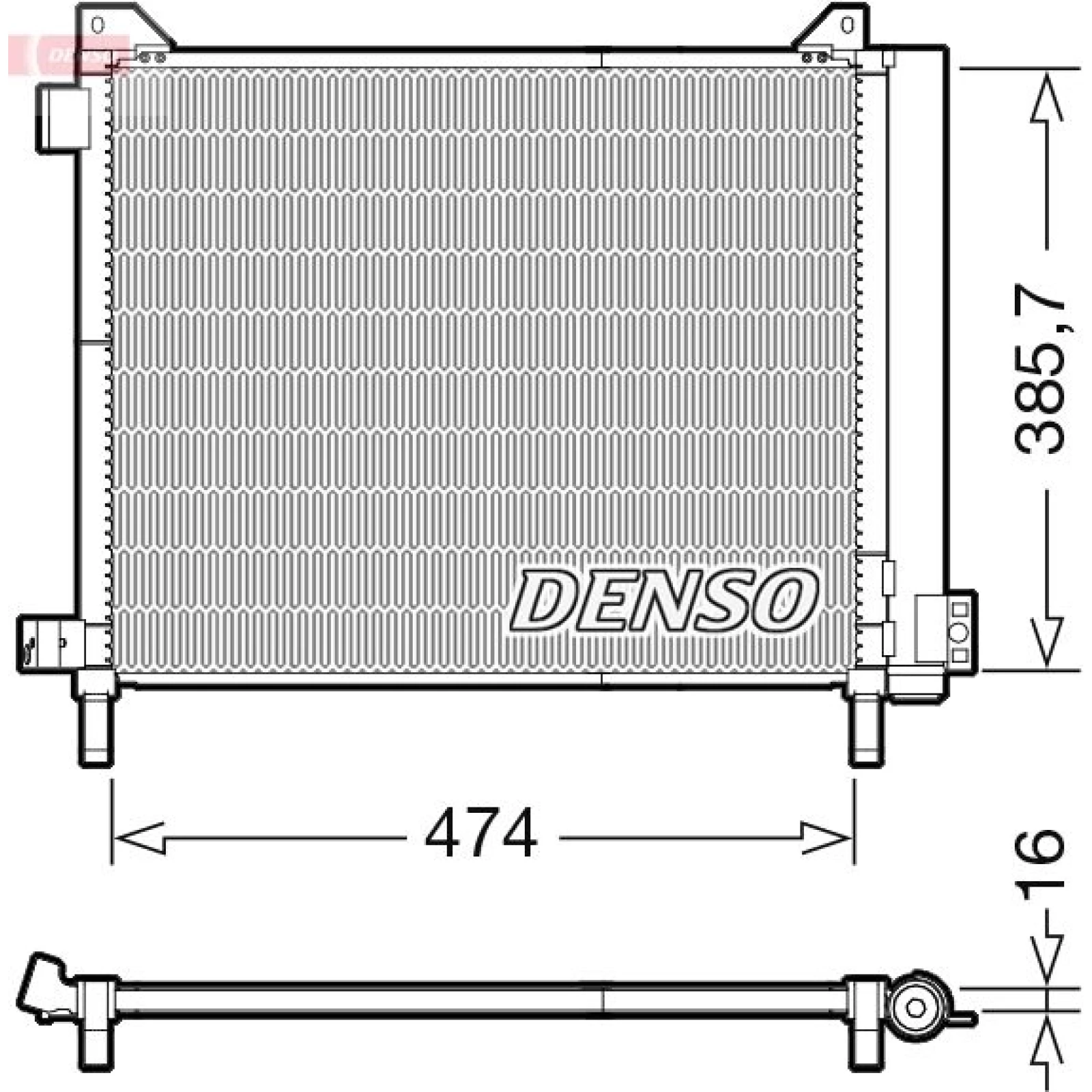 DENSO Kondensator, Klimaanlage DCN46030