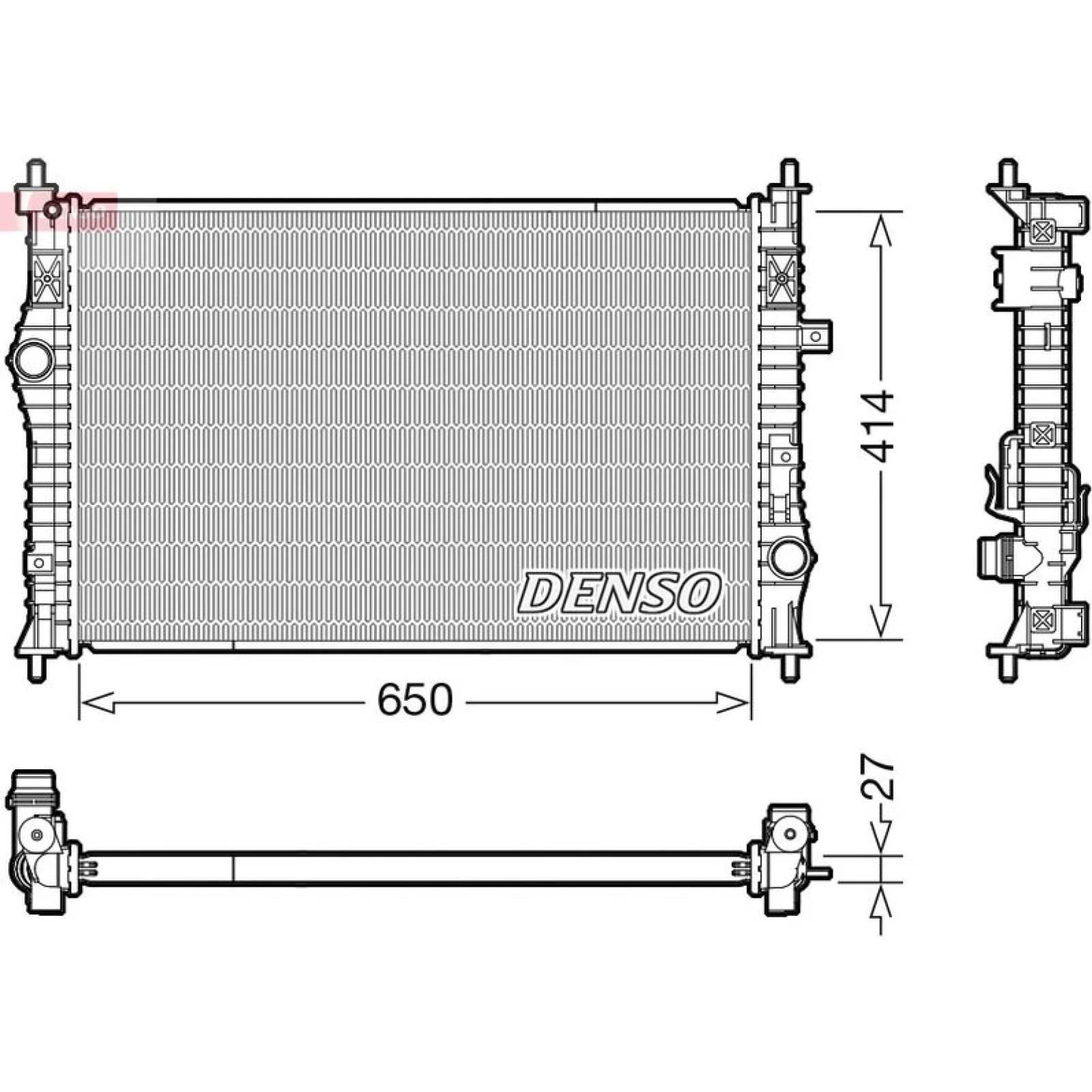 DENSO Kühler, Motorkühlung DRM21104