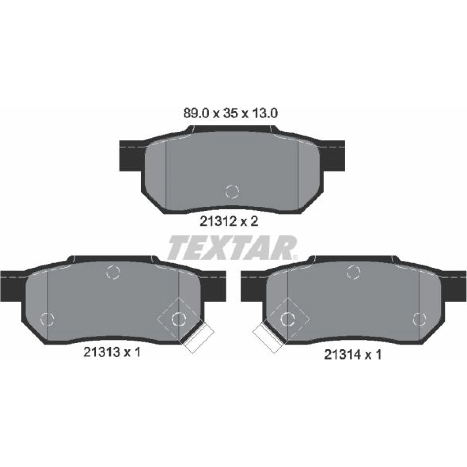 Bremsbelagsatz Honda T. Civic 97- Uk/Crx/Rover 200/400/25/45 2131201
