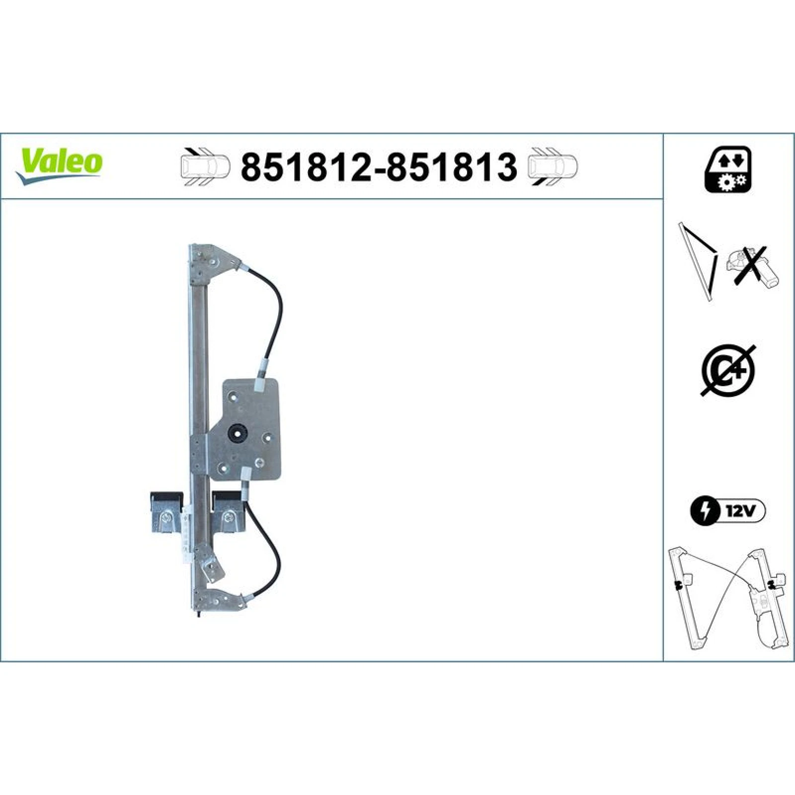 VALEO Fensterheber 851812