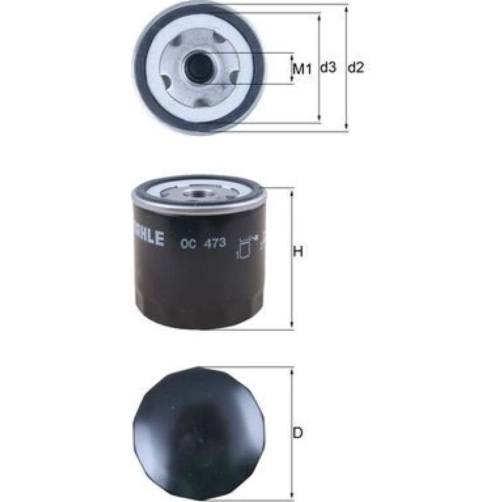 MAHLE Ölfilter OC 473