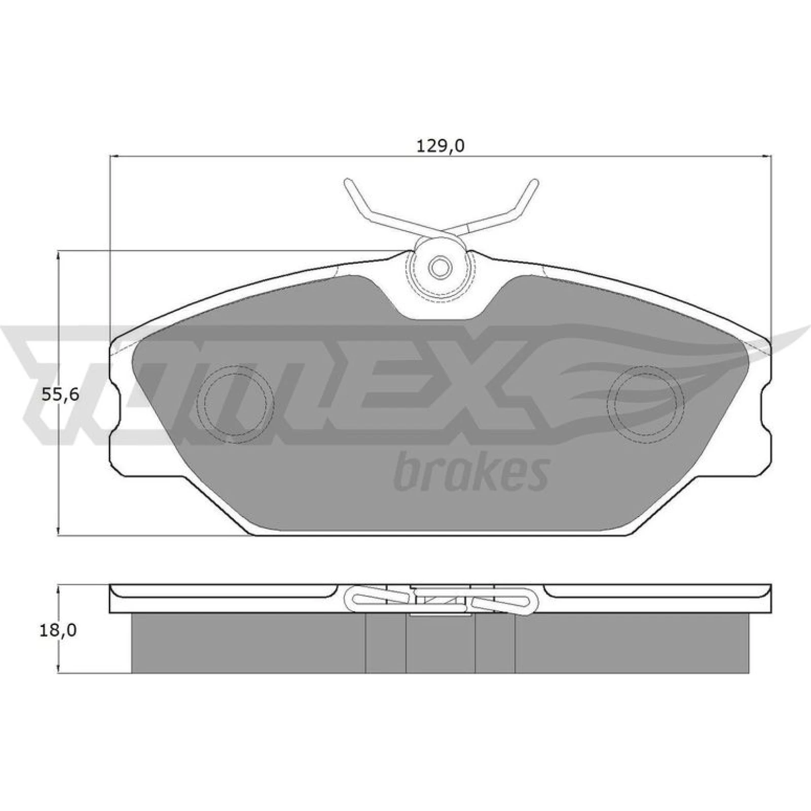 TOMEX brakes Bremsbelagsatz, Scheibenbremse TX 10-771