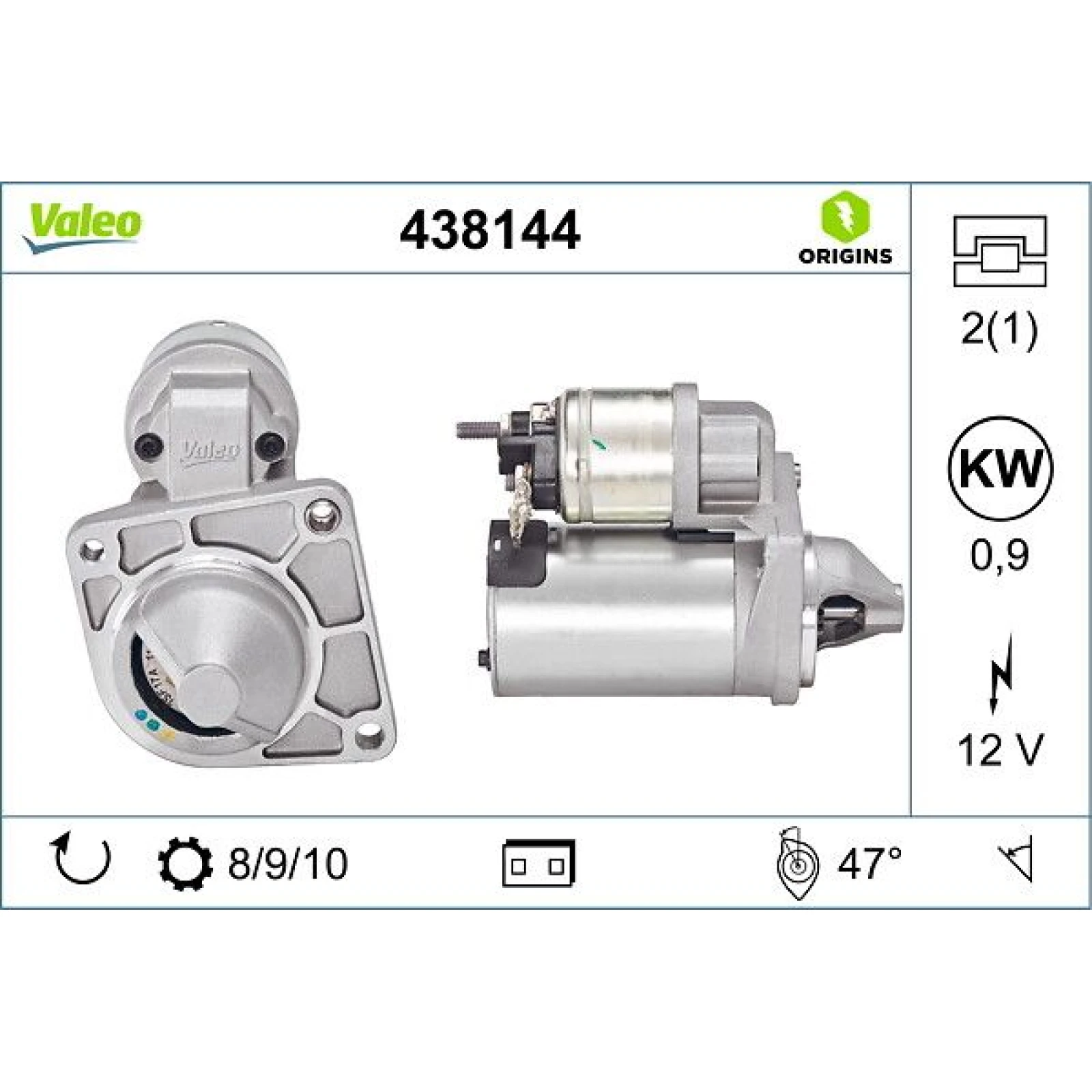 Valeo Anlasser 438144