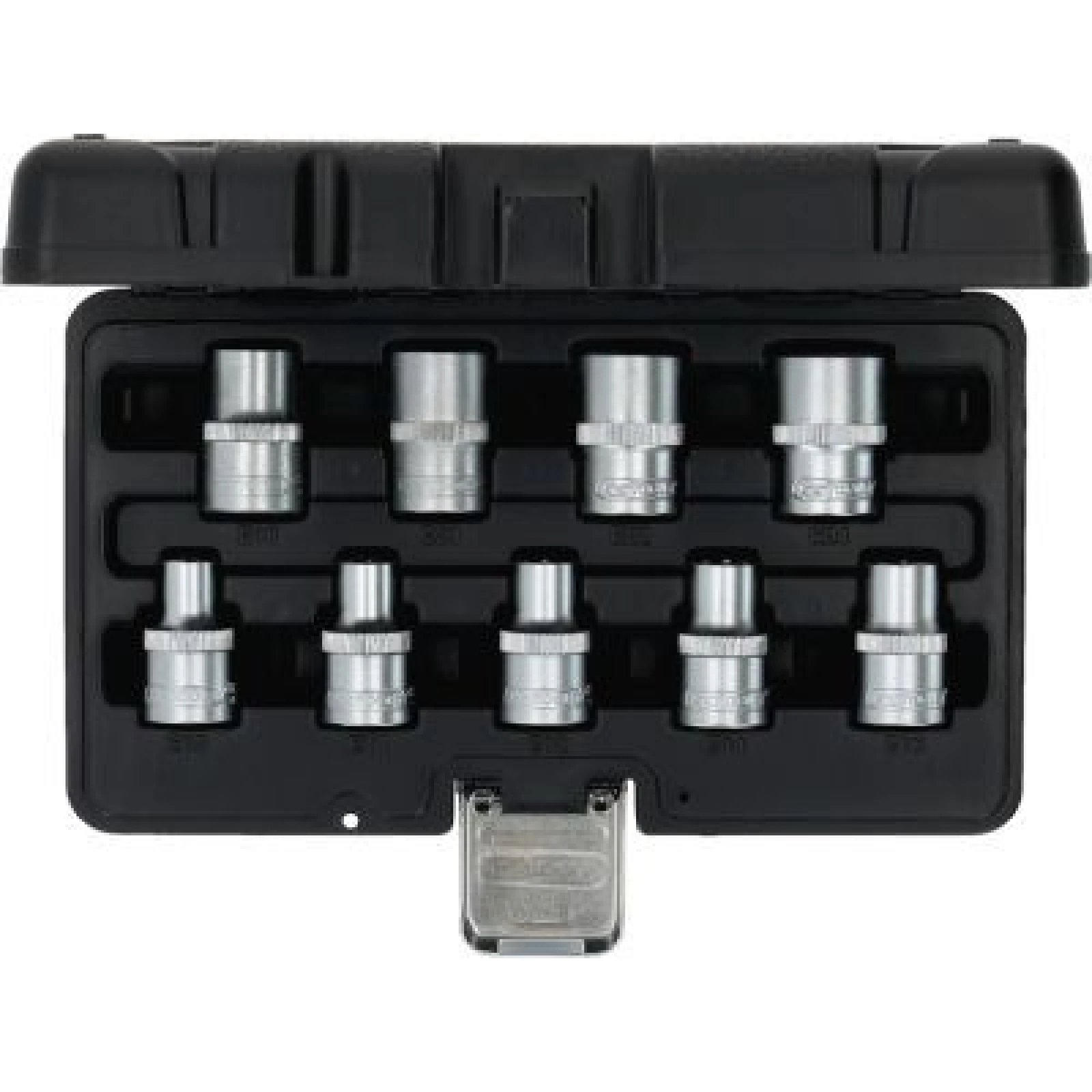KS TOOLS Steckschlüsselsatz mit TX-E 1/2 Profil, 9-teilig, E10-E24 911.4410