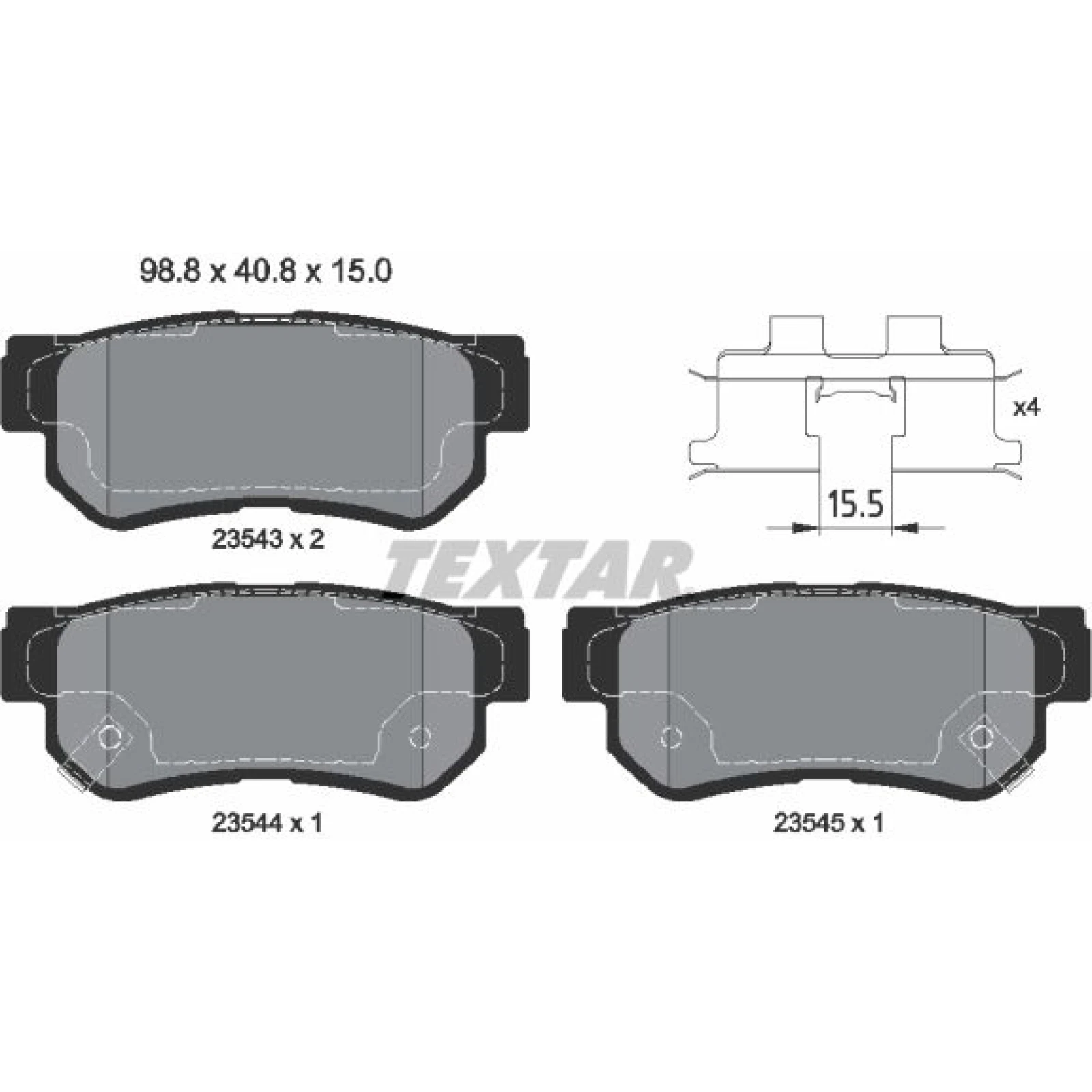 Bremsbelagsatz Kia T. Magentis 2.0-2.7 05 2354306