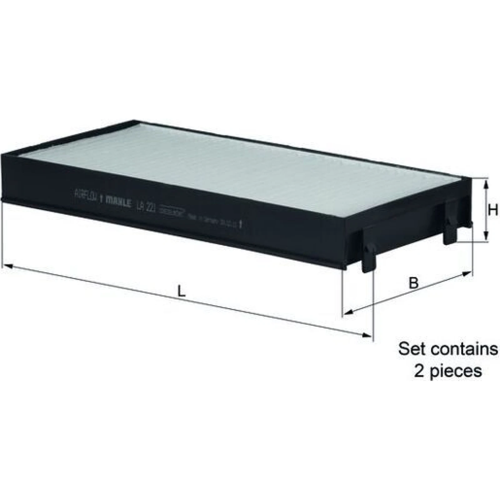 MAHLE Filter, Innenraumluft LA 221/S