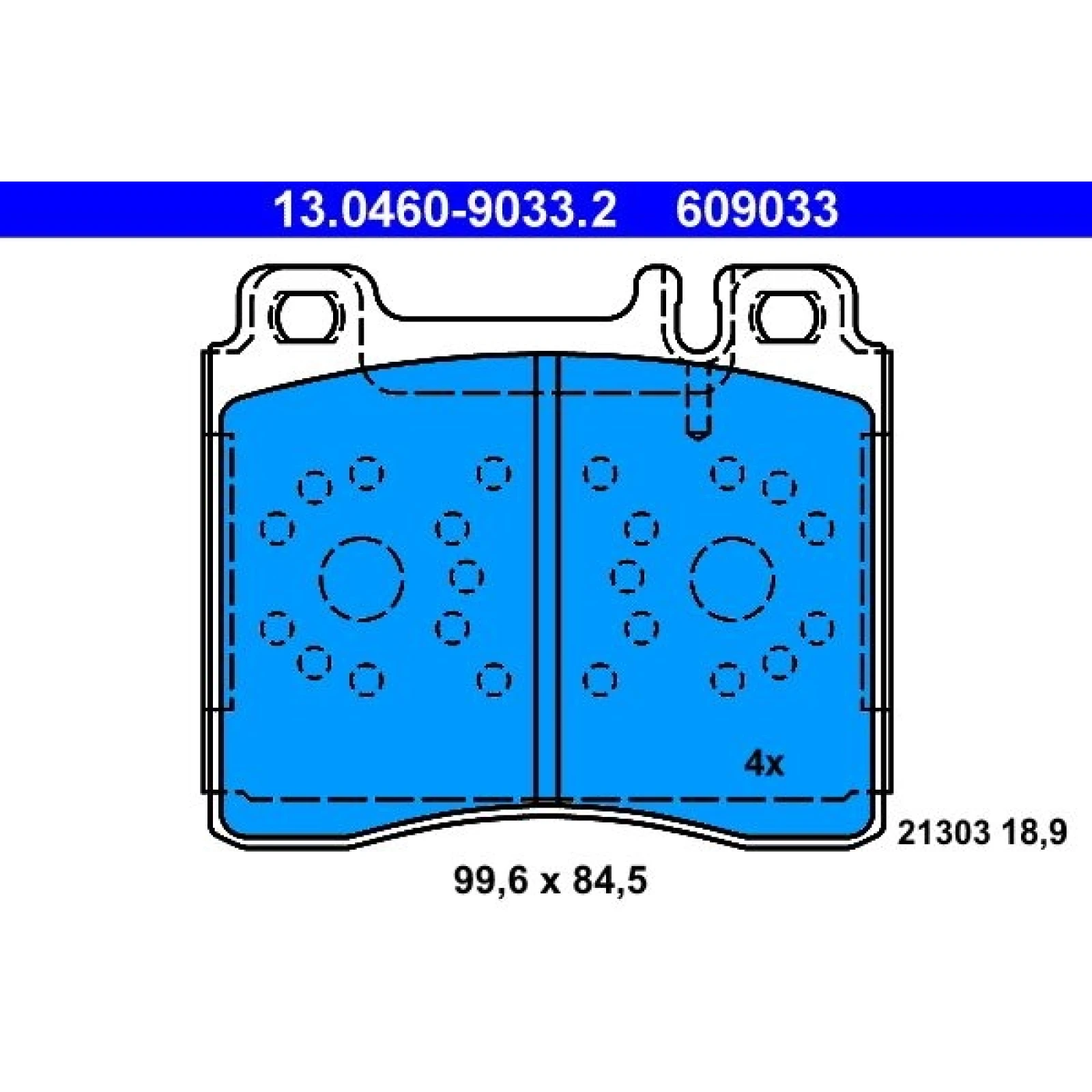 ATE Bremsbeläge 13.0460-9033.2