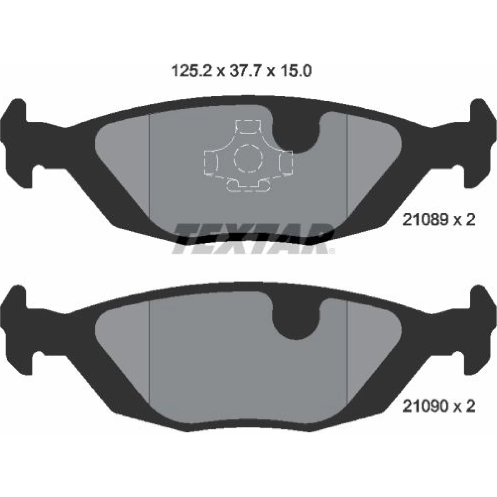 Bremsbelagsatz Saab T. 900/9000 -94 2108902