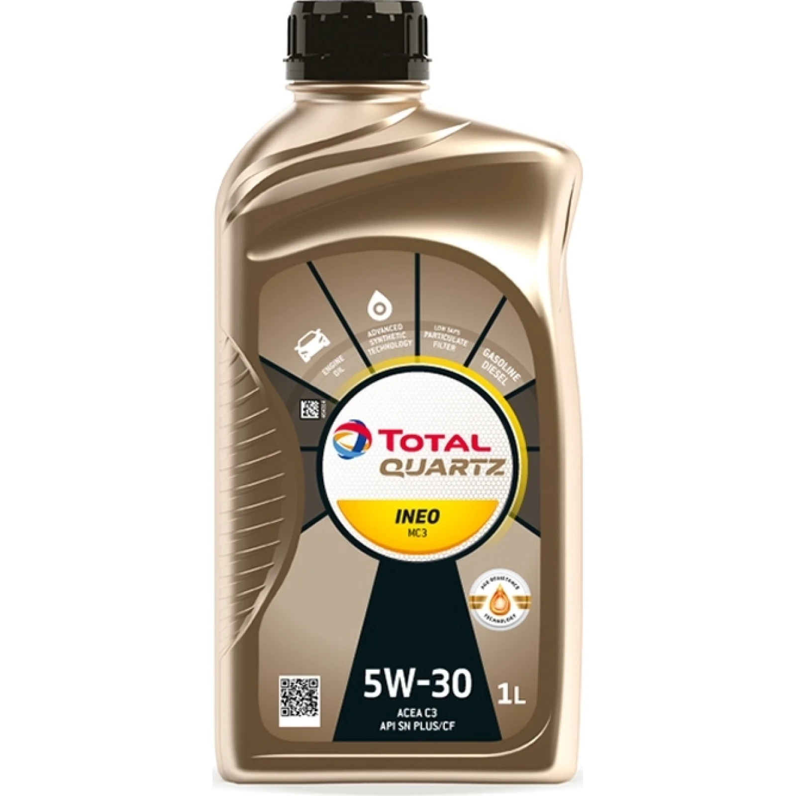 TOTAL Quartz Ineo MC3 5W-30 Motoröl 1 Liter 2213769