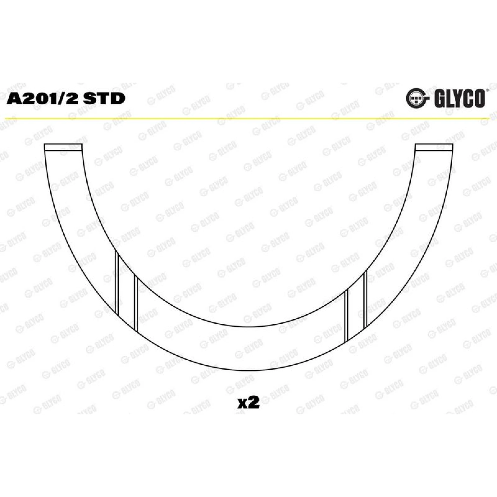 GLYCO Distanzscheibe, Kurbelwelle A201/2 STD