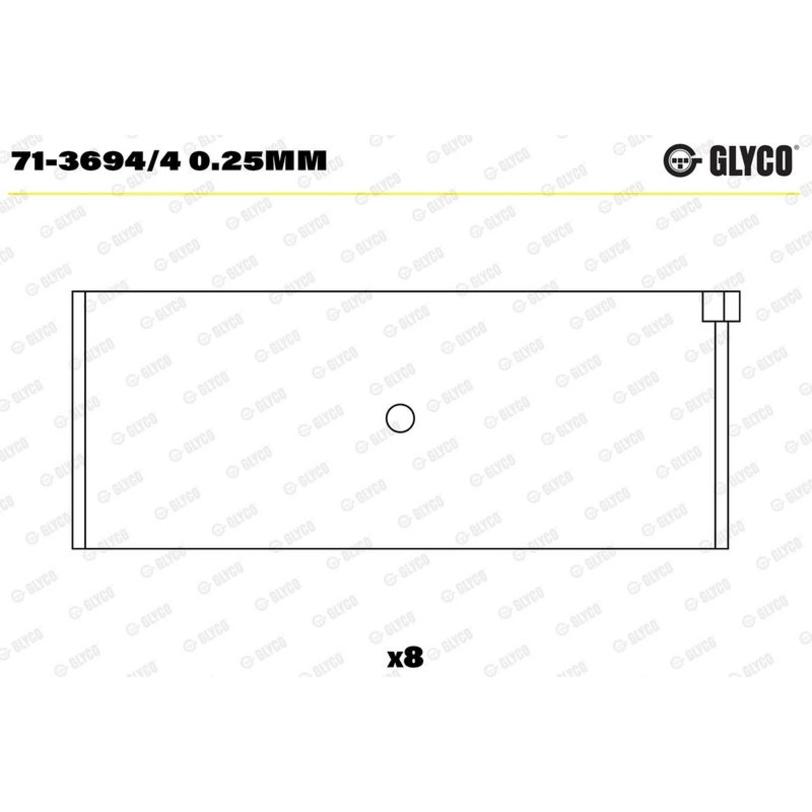 71-3694/4 0.25mm GLYCO Pleuellager 71-3694/4 0.25mm