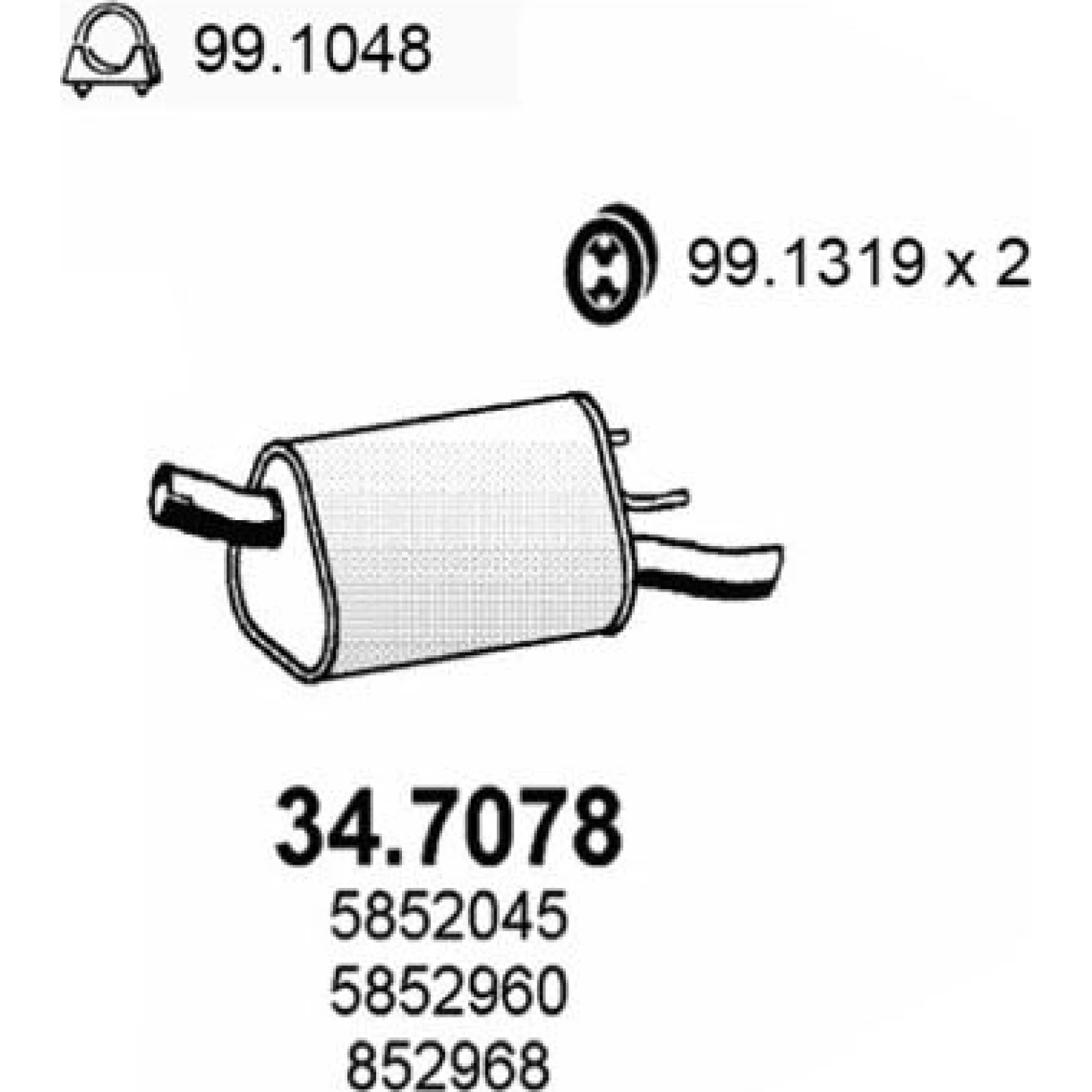 Endschalldämpfer 34.7078