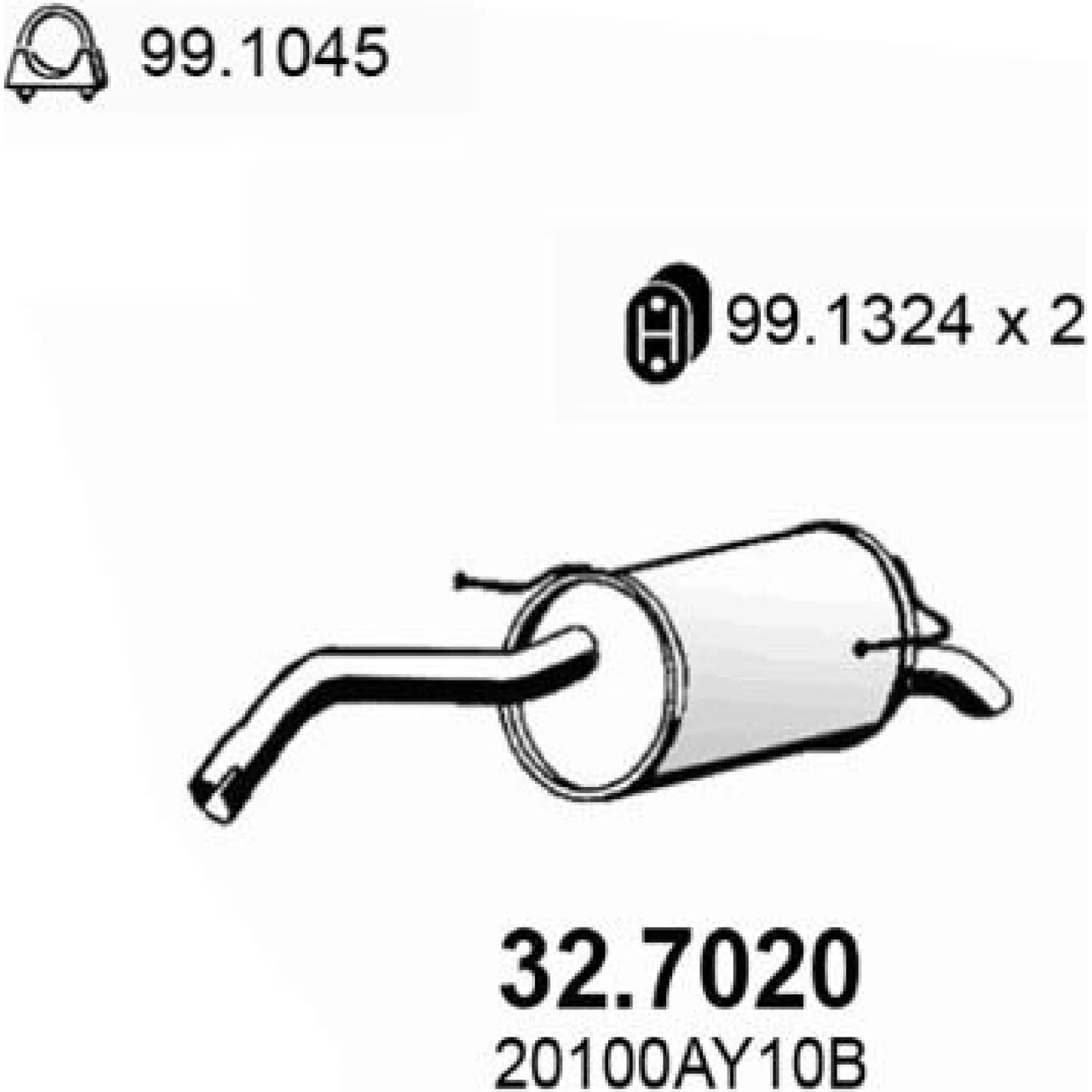 Endschalldämpfer 32.7020