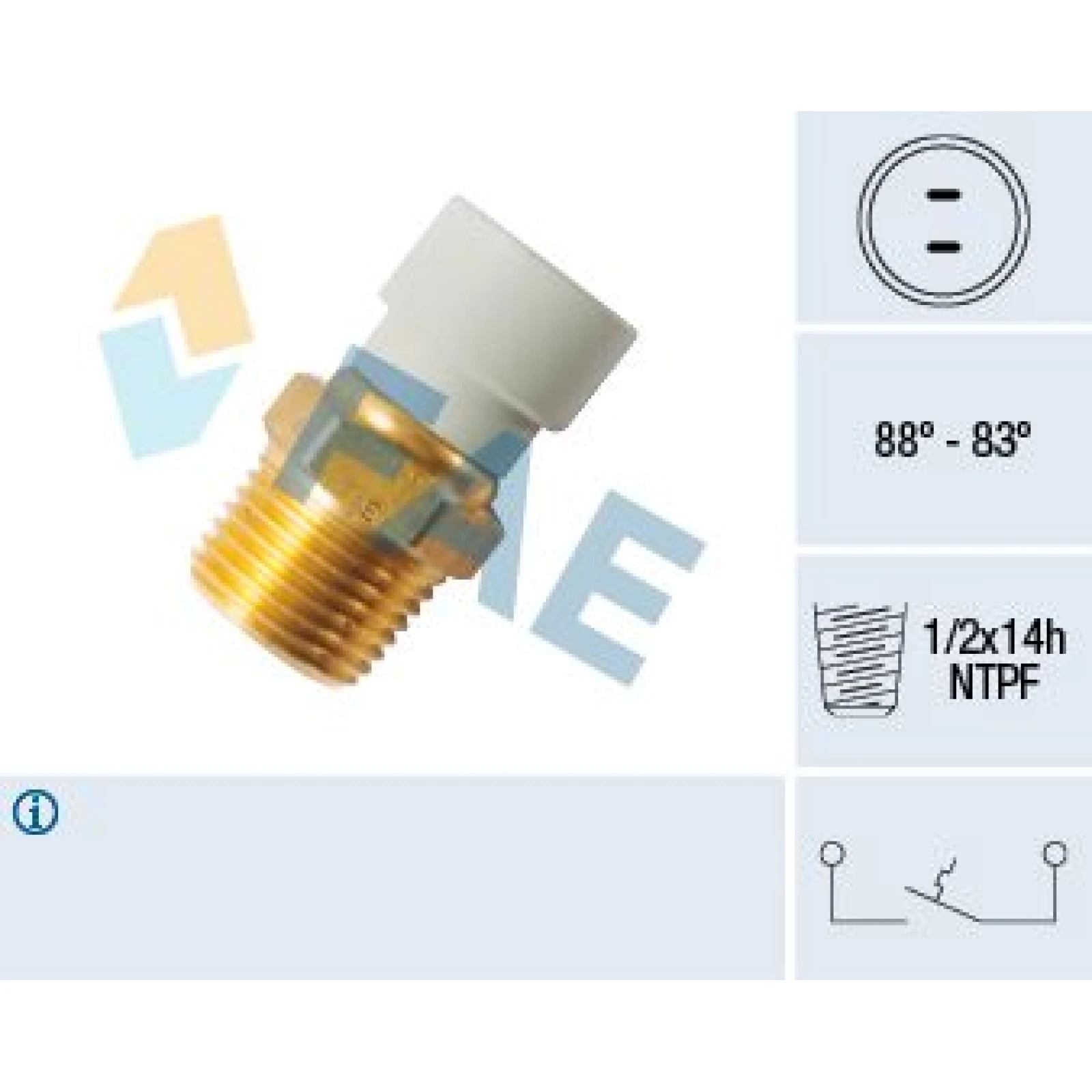 FAE Temperaturschalter, Kühlerlüfter 36499
