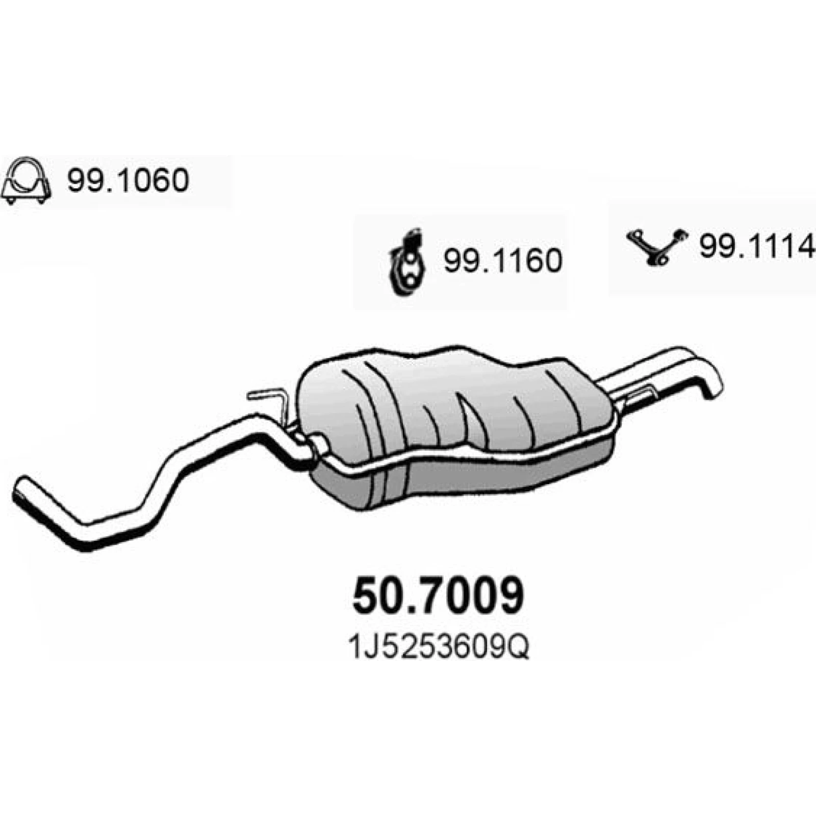 Endschalldämpfer 50.7009