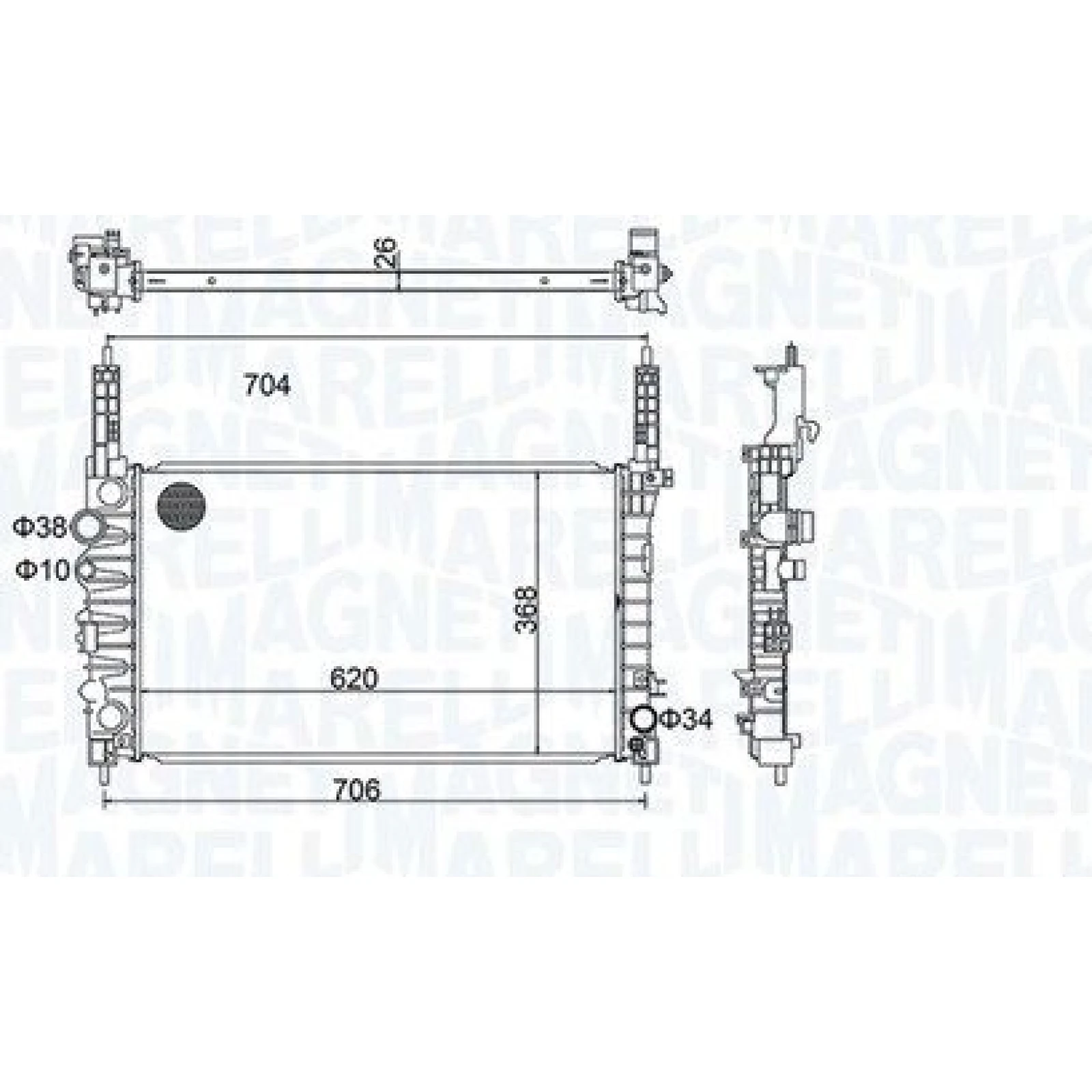 Kühler, Motorkühlung 350213162900