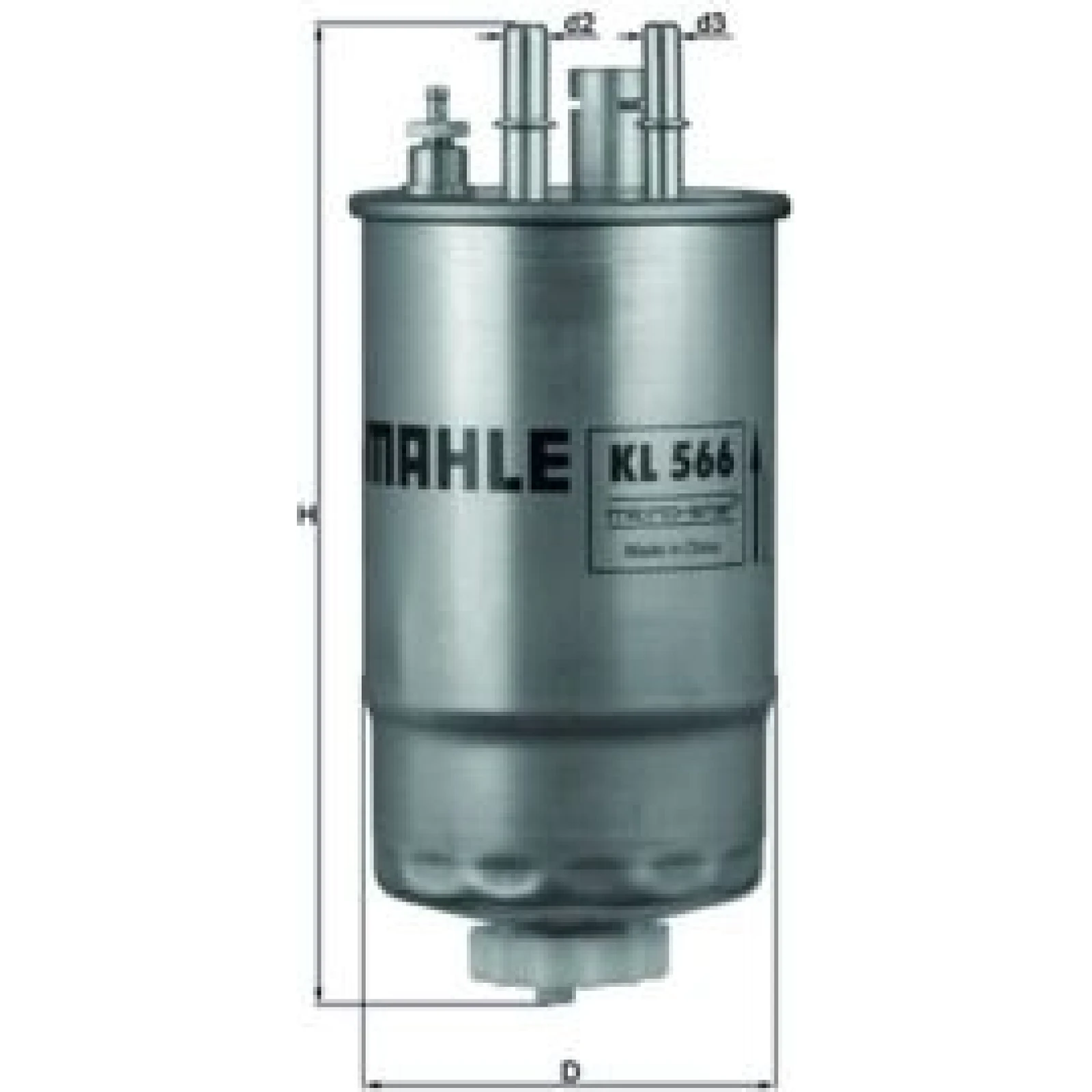 MAHLE Kraftstofffilter KL 566