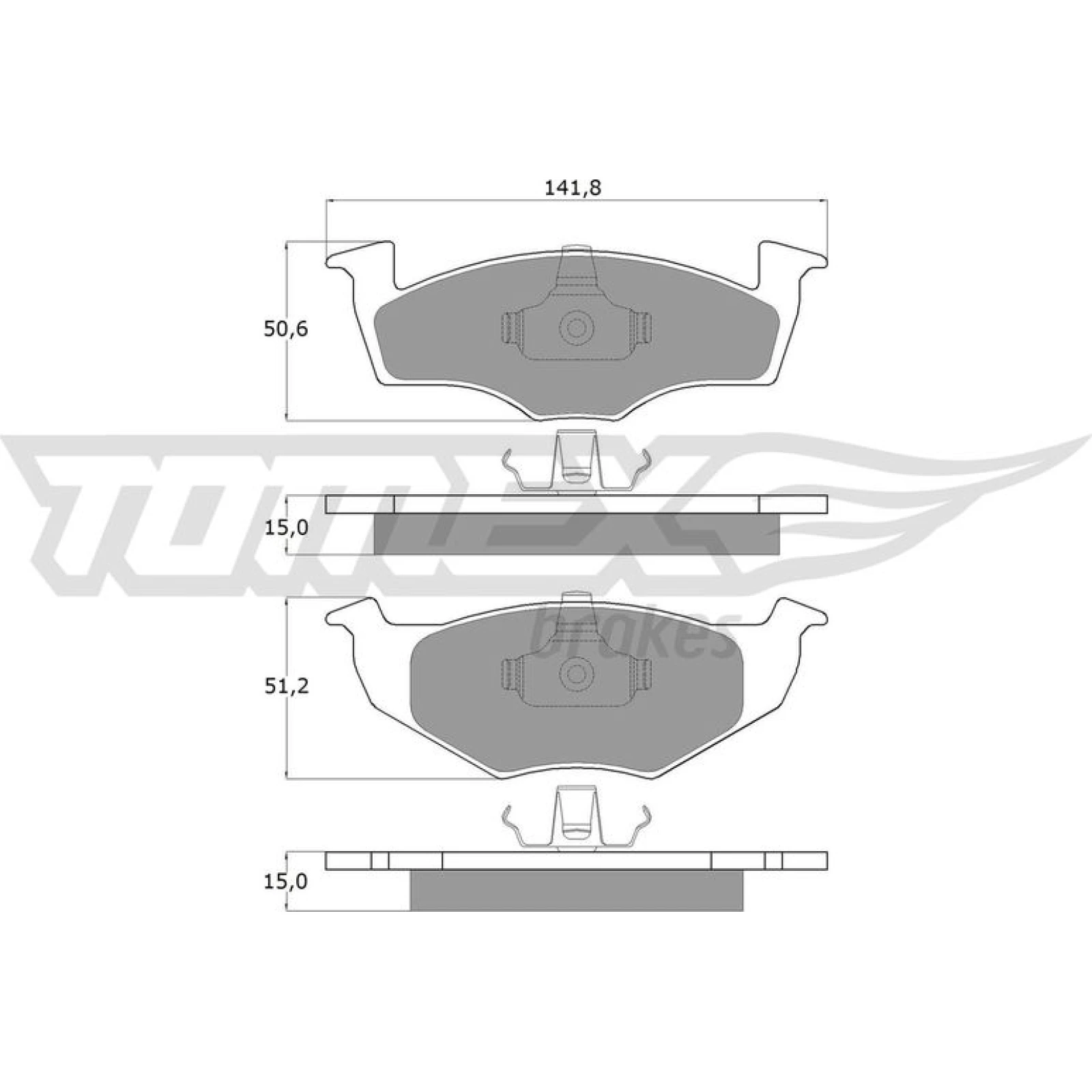 TOMEX brakes Bremsbelagsatz, Scheibenbremse TX 10-851