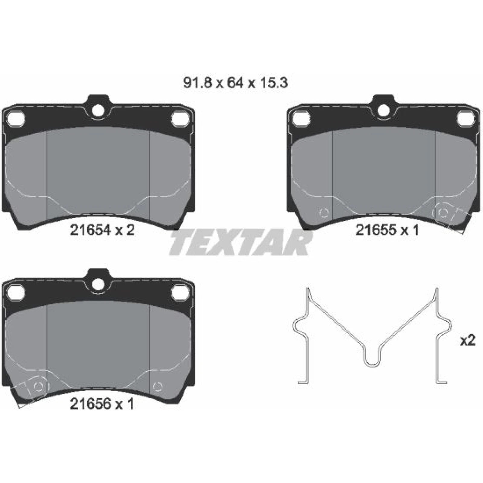 Bremsbelagsatz Mazda S. 323 89-/94-/Kia Rio 2165404