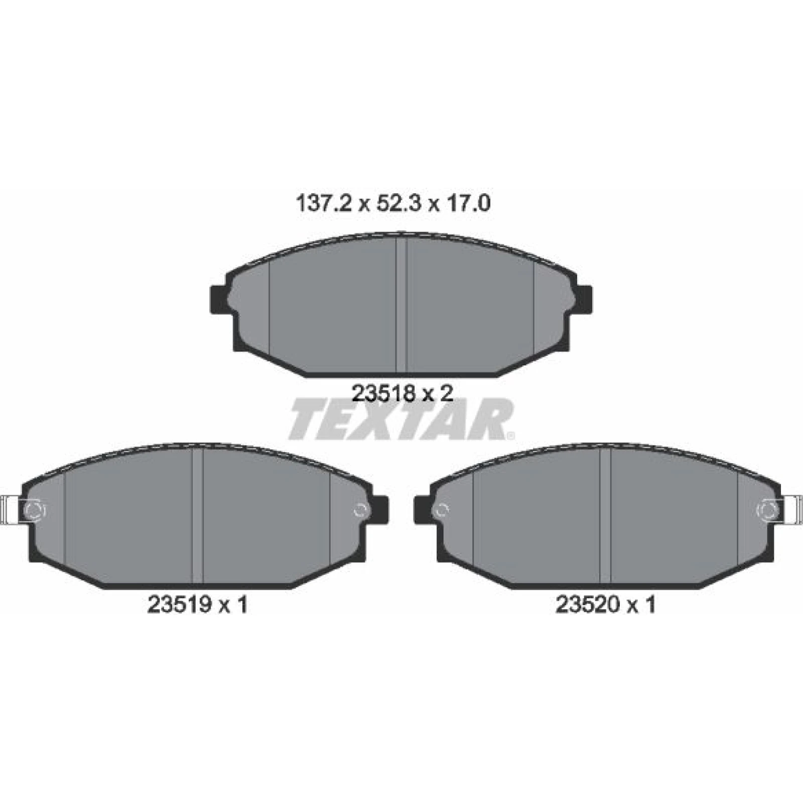 Bremsbelagsatz Hyundai P. Galloper 91-03 2351801