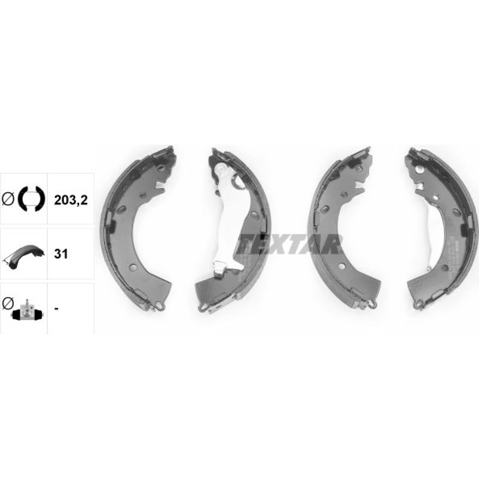 Bremsbacken Hyundai Getz 02- Mit Abs 91063300