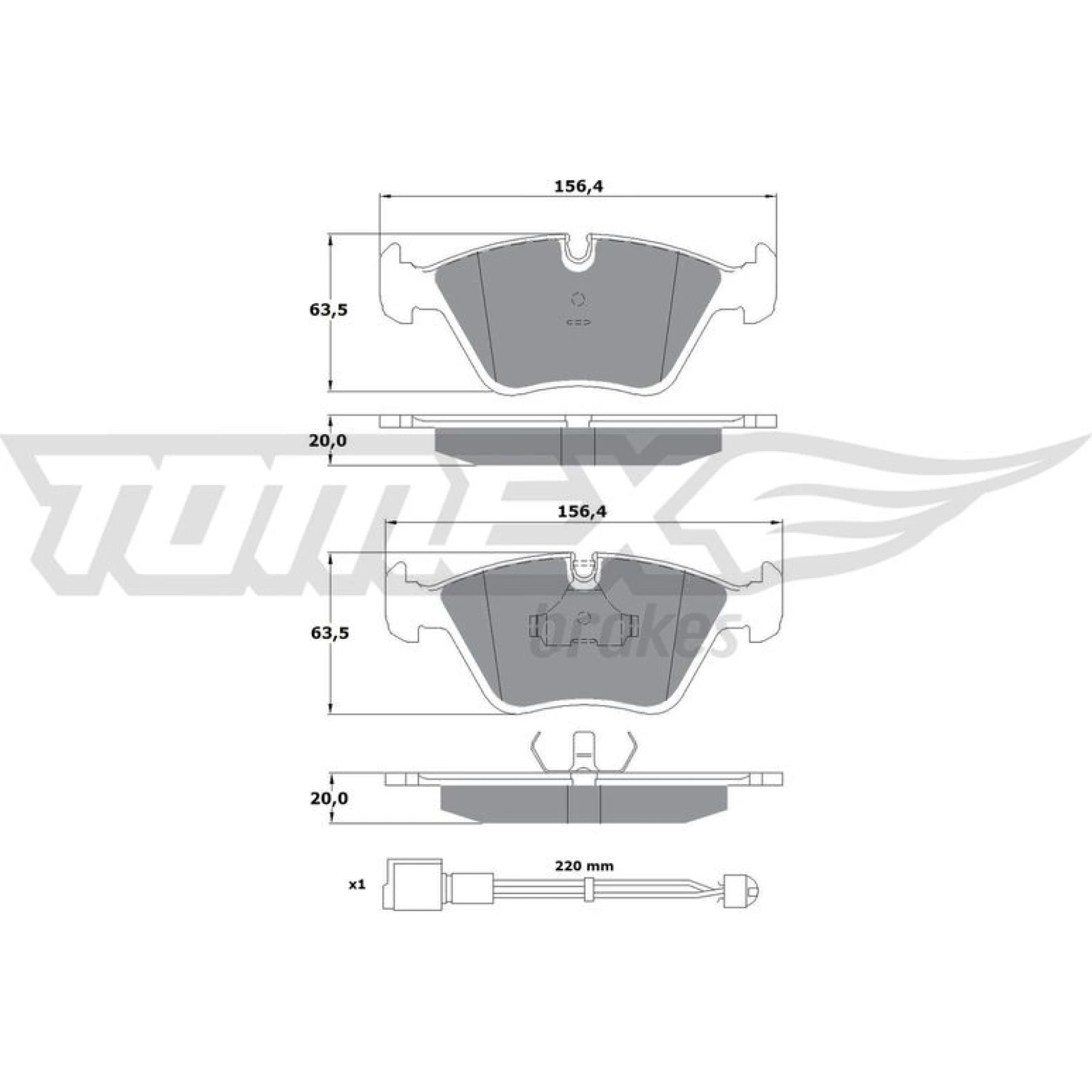 TOMEX brakes Bremsbelagsatz, Scheibenbremse TX 10-691