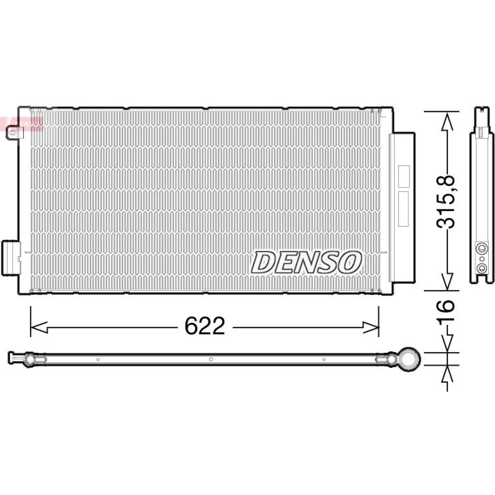 DENSO Klimaanlagenkühler DCN09044