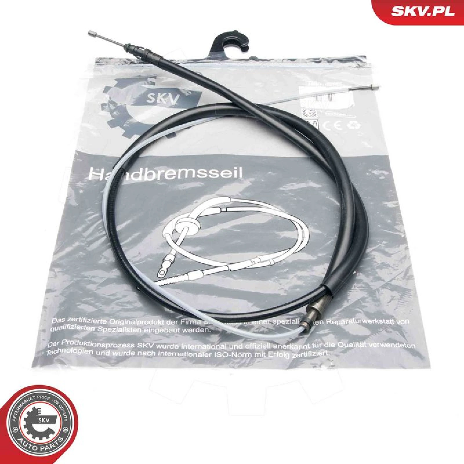 SKV GERMANY Handbremsseil Seilzug Festellbremse 25SKV266