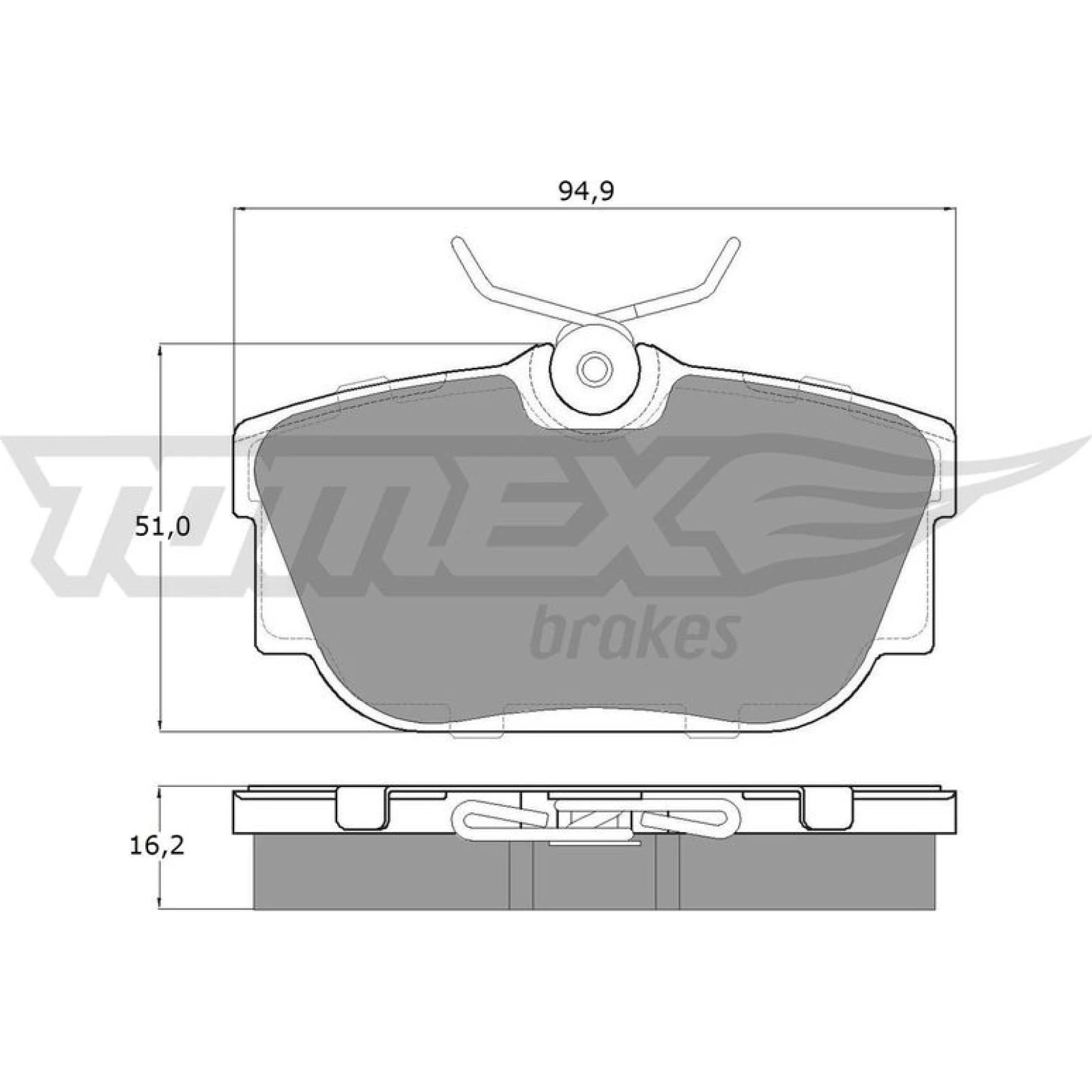 TOMEX brakes Bremsbelagsatz, Scheibenbremse TX 13-90