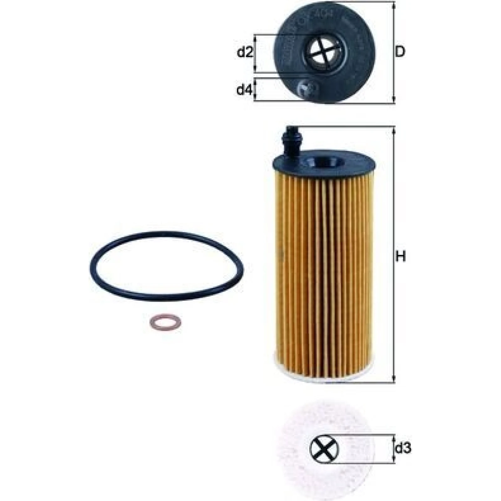 MAHLE Ölfilter OX 404D