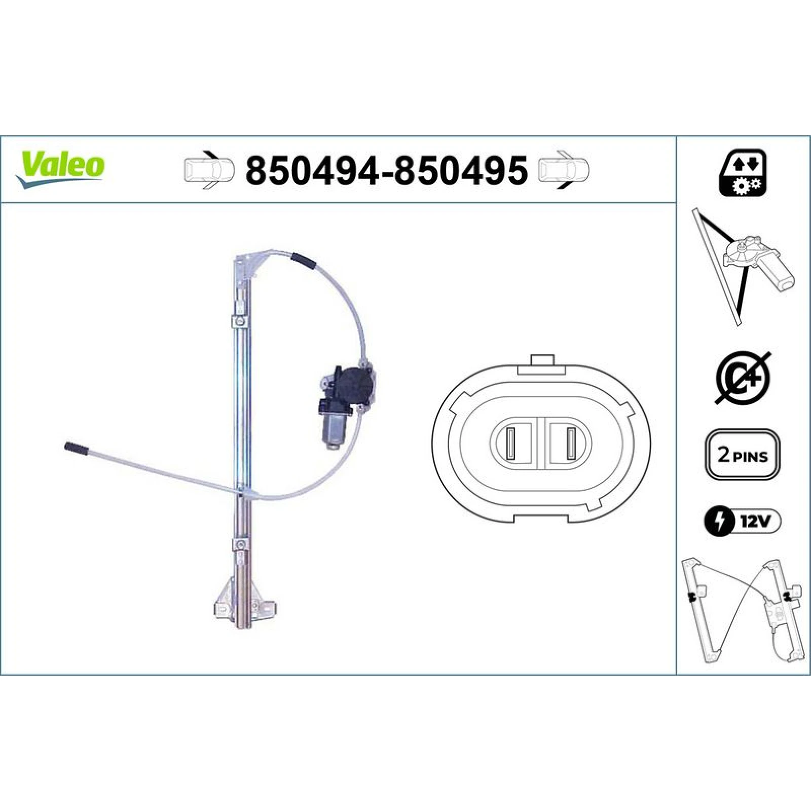 VALEO Fensterheber 850494