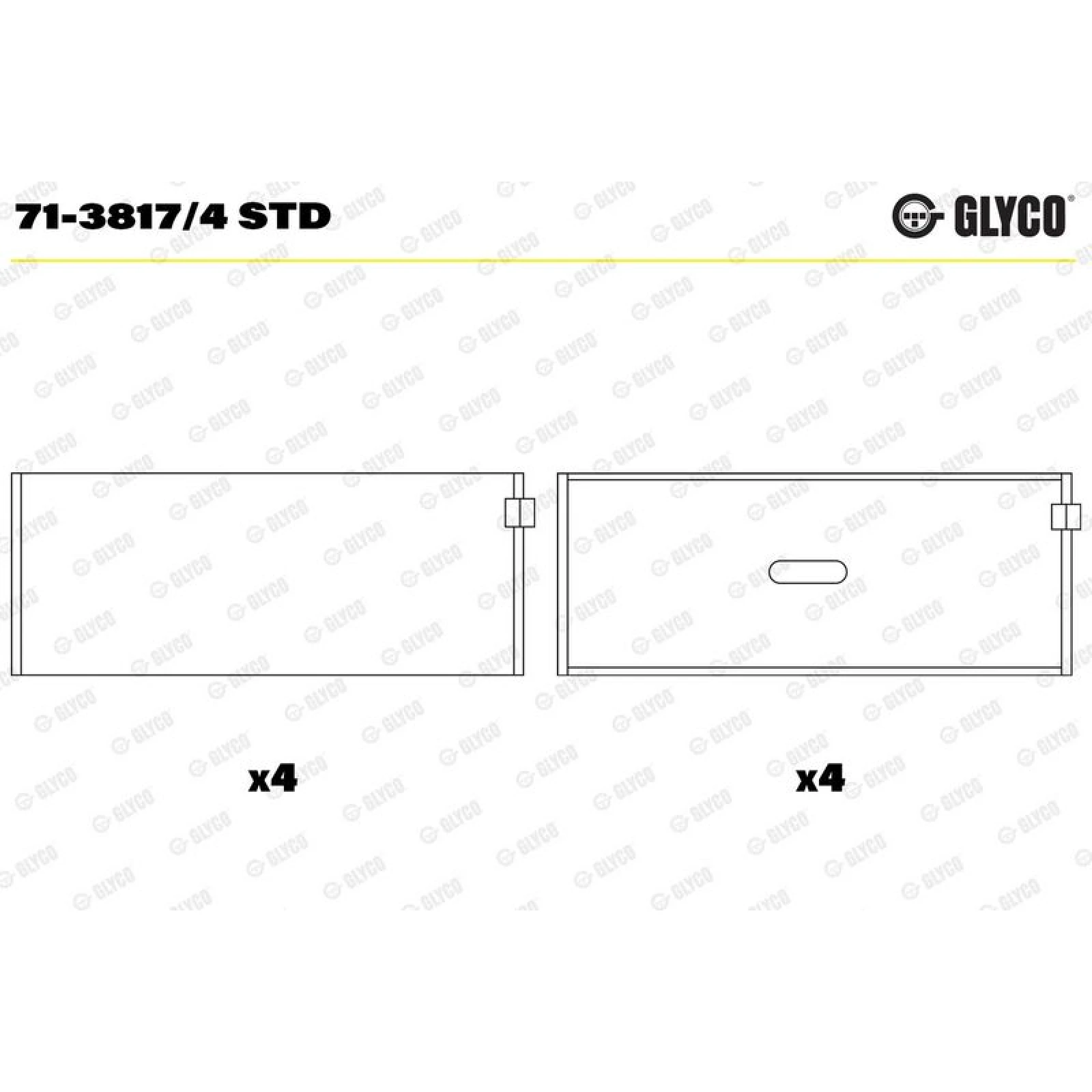 PLEUELLAGER 71-3817/4 STD