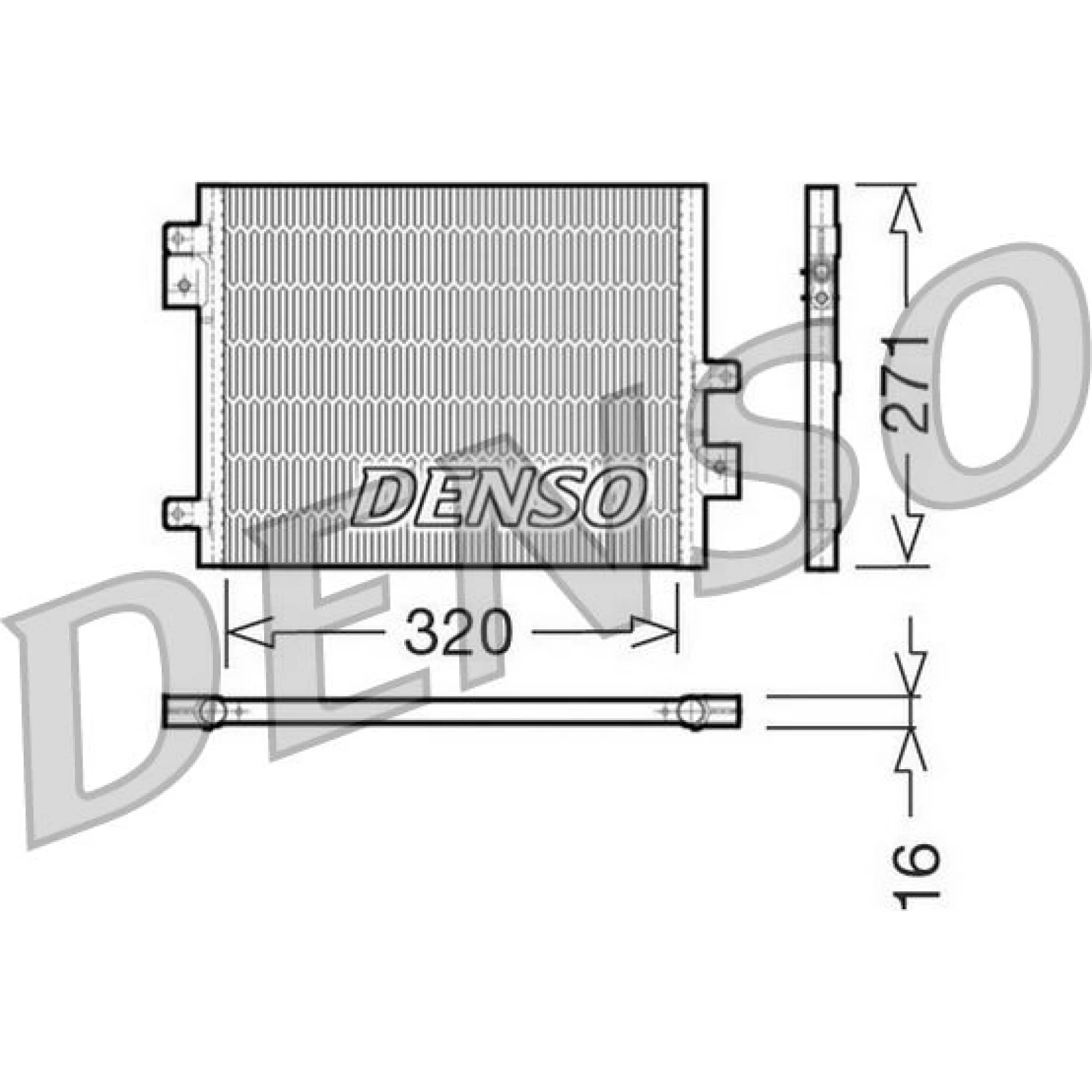 DENSO Klimaanlagenkühler DCN28002