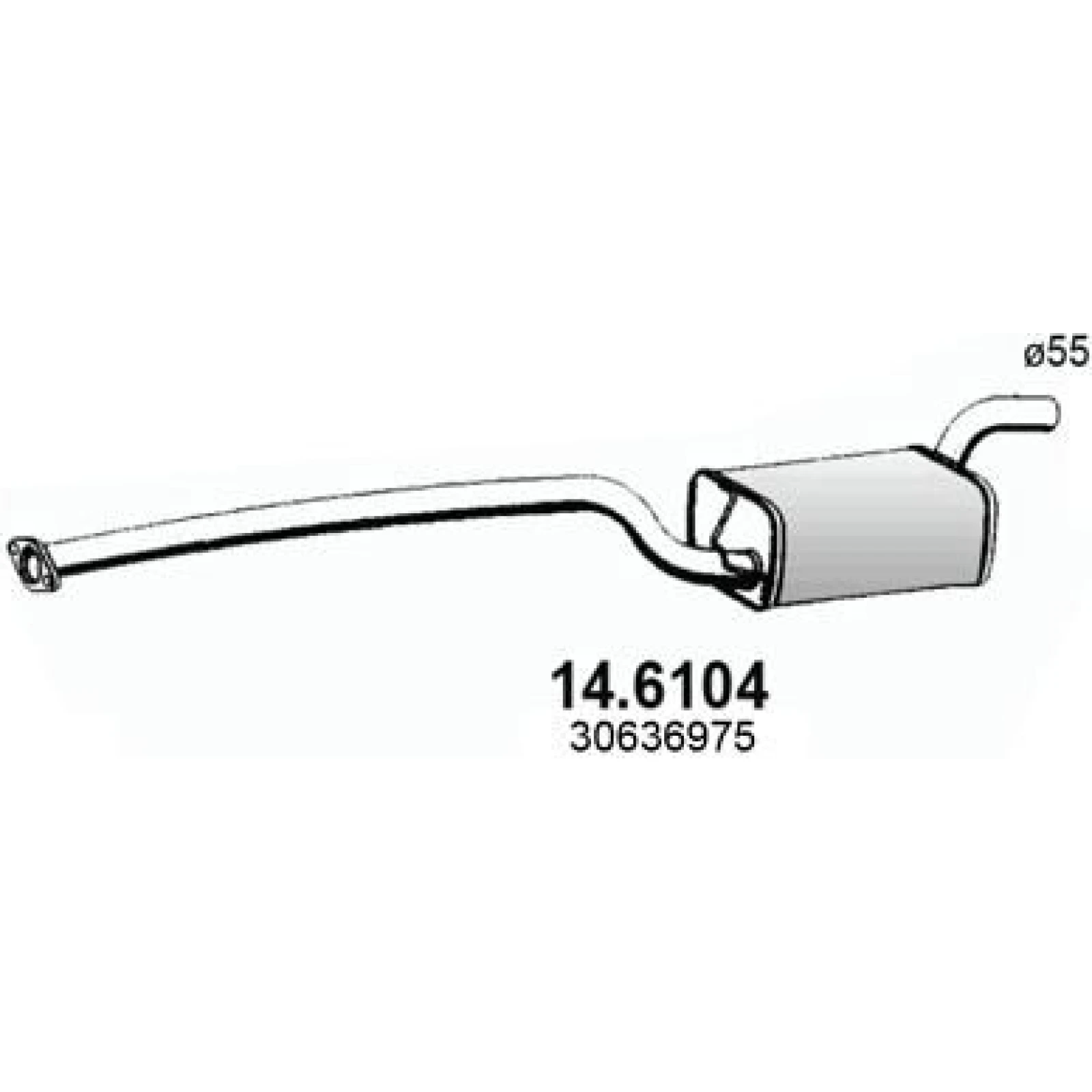 ASSO Mittelschalldämpfer 14.6104