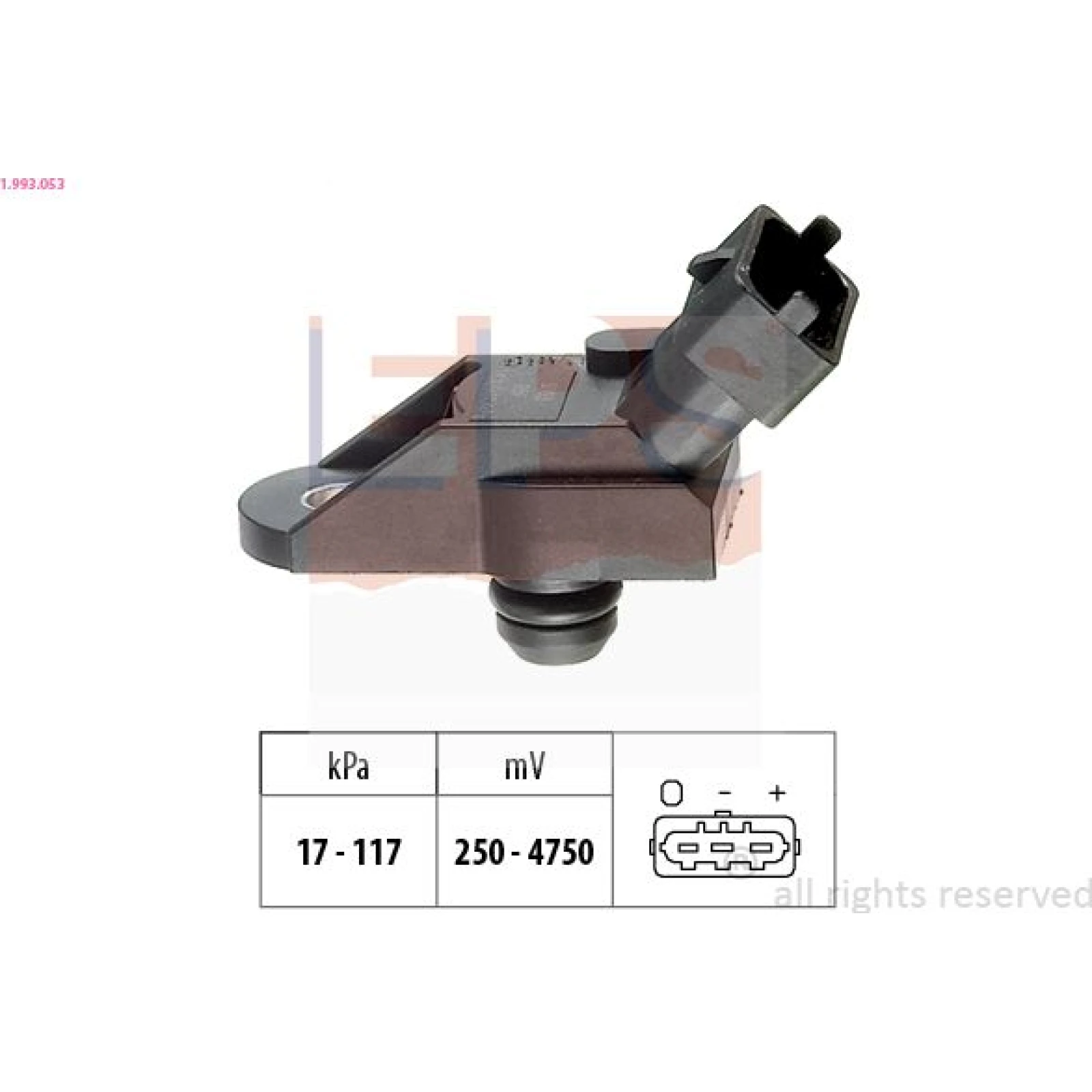 Luftdrucksensor, Saugrohrdruck 1.993.053